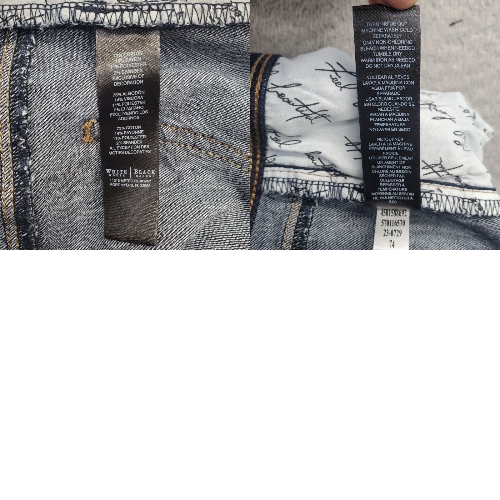 White House Black Market White House Black Market Jeans Women's 0R Blue Denim Slim Leg Streetwear 5-Pocket Design 27 Inseam Size 25" / US 0 / IT 36 - 8 Thumbnail