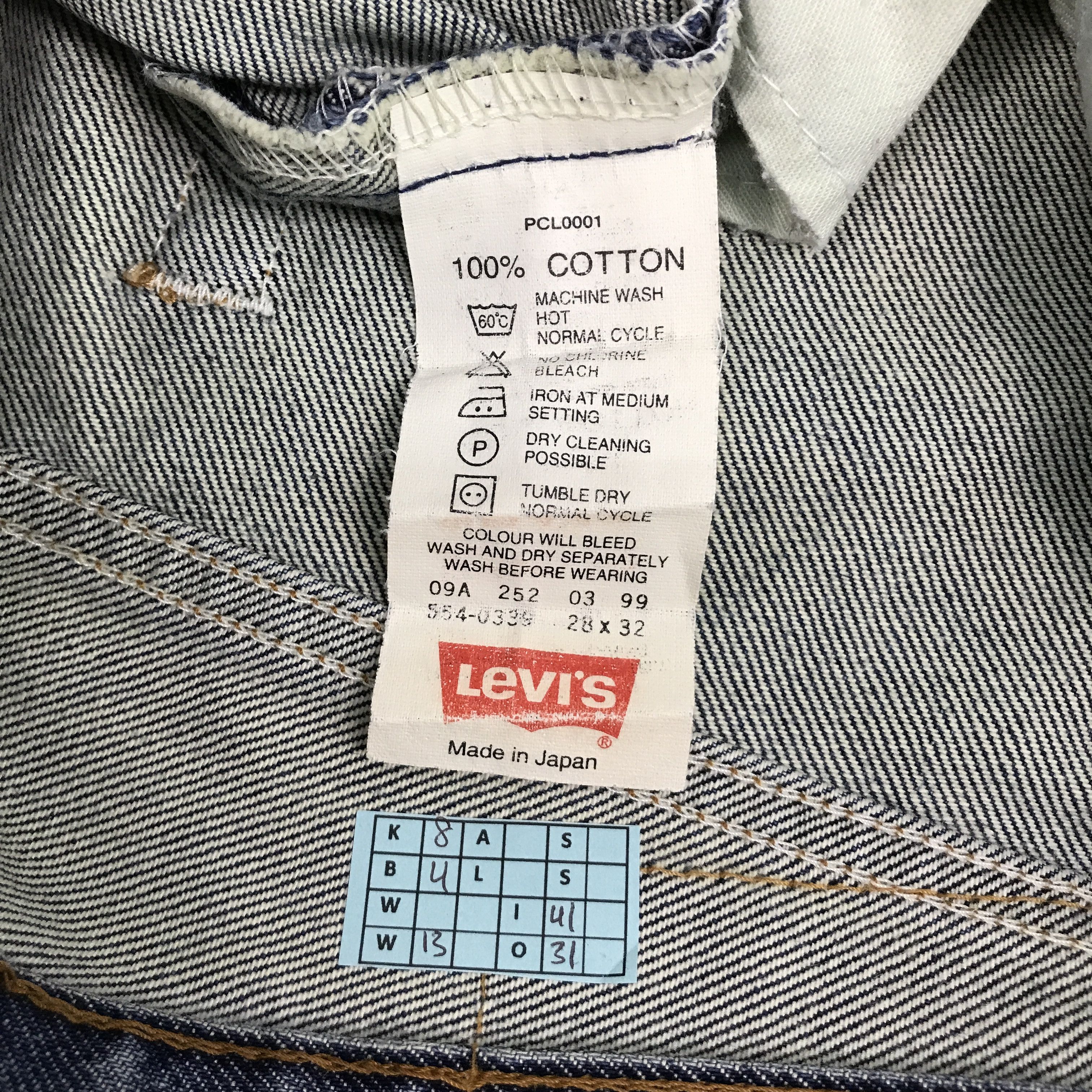 Japanese Brand × Levi's × Levi's Vintage Clothing LEVI'S MADE IN JAPAN DENIM JEANS PANTS Size US 26 / EU 42 - 14 Thumbnail