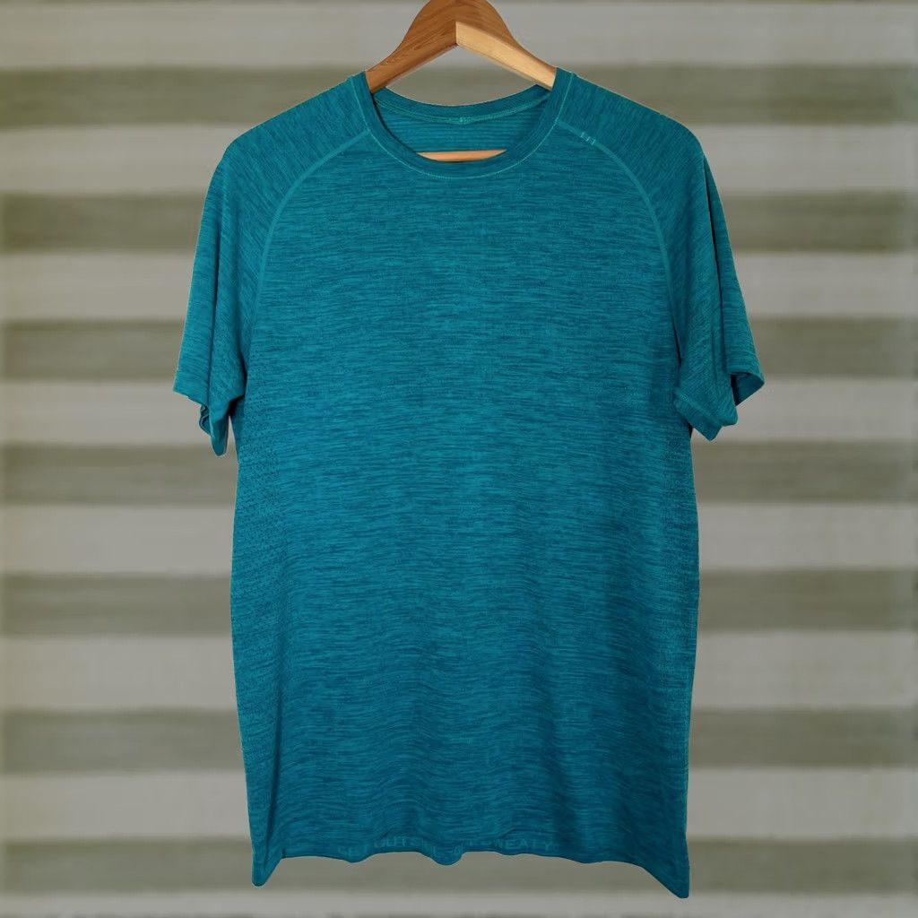 Lululemon Lululemon Metal Vent Tech T-Shirt Activewear Green Men's Sz M Size US L / EU 52-54 / 3 - 1 Thumbnail
