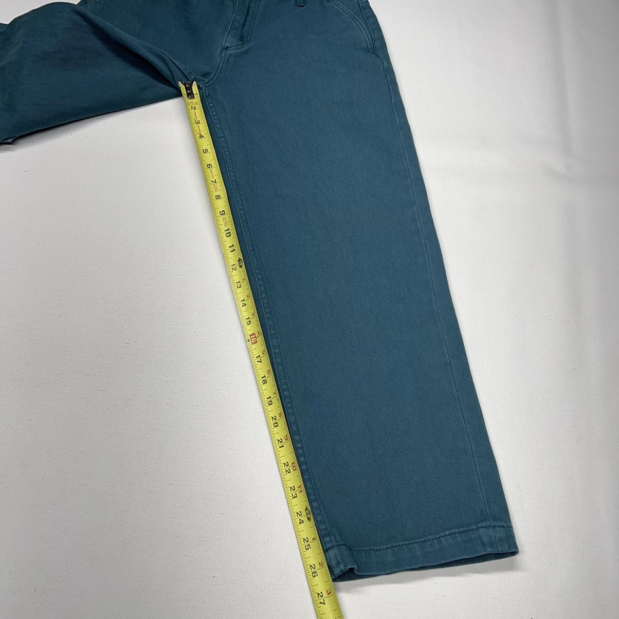 Obey Obey Jeans Teal Straight Cropped Denim Pants Blue Propaganda Size US 30 / EU 46 - 17 Thumbnail