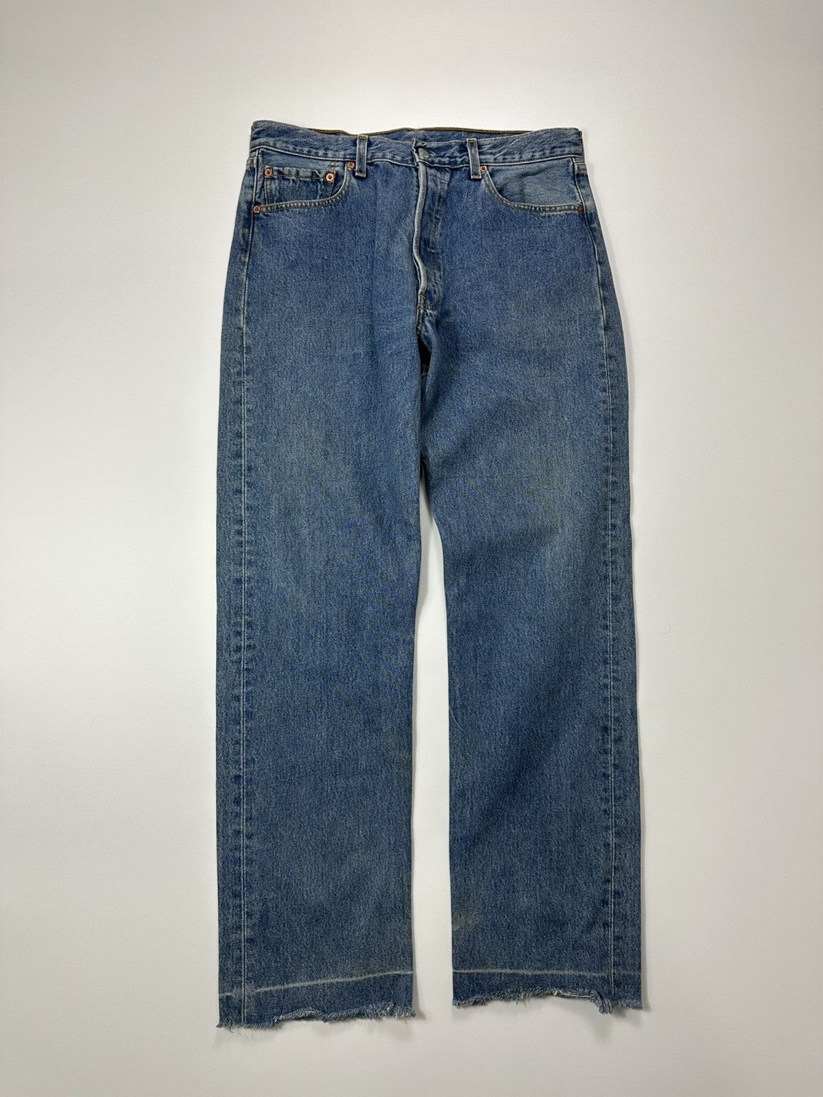 Levi's Vintage Levis 501 Denim Jeans W36 L34 Light Regular Size US 36 / EU 52 - 1 Thumbnail