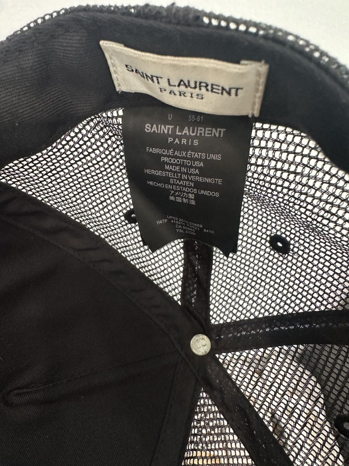 Saint Laurent Paris SS16 Saint Laurent Surf Sound Moon Landing Cap/Hat Size ONE SIZE - 5 Thumbnail
