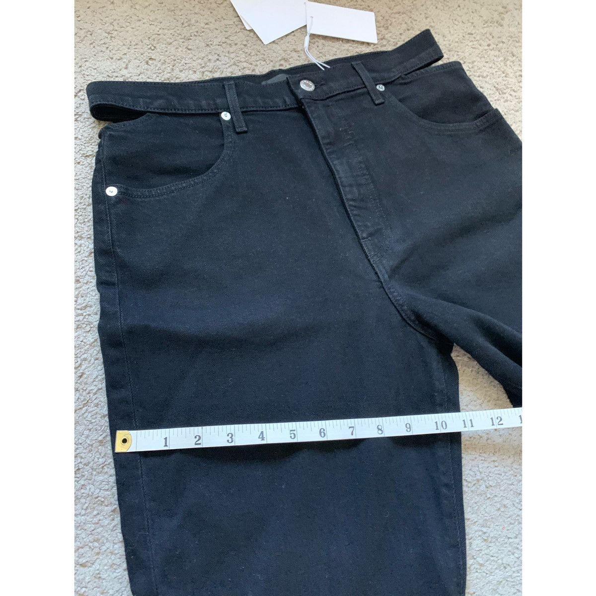 Helmut Lang HELMUT LANG BLACK CUT OUT STRAIGHT JEANS Size US 31 - 13 Thumbnail