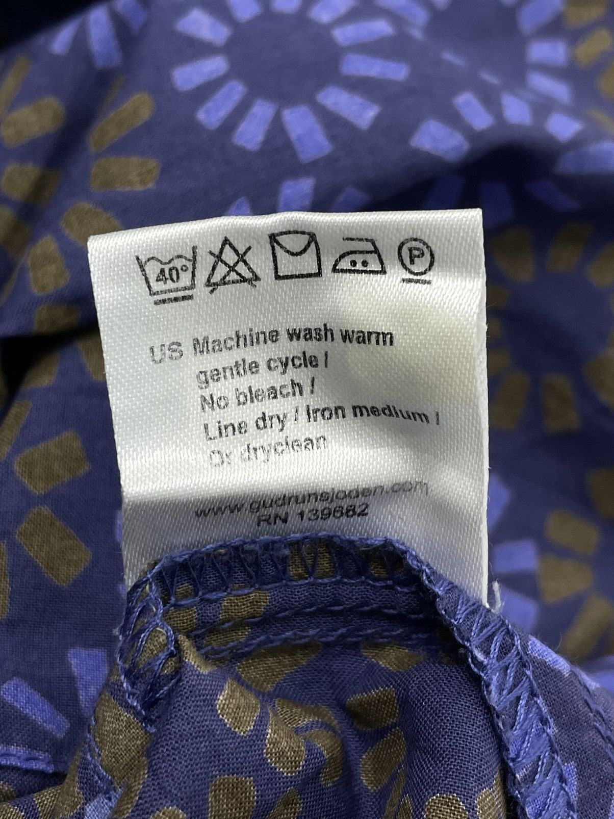 Gudrun Sjoden Gudrun Sjoden Organic Cotton Pocket Tunic Lagenlook Boho Size S / US 4 / IT 40 - 10 Thumbnail