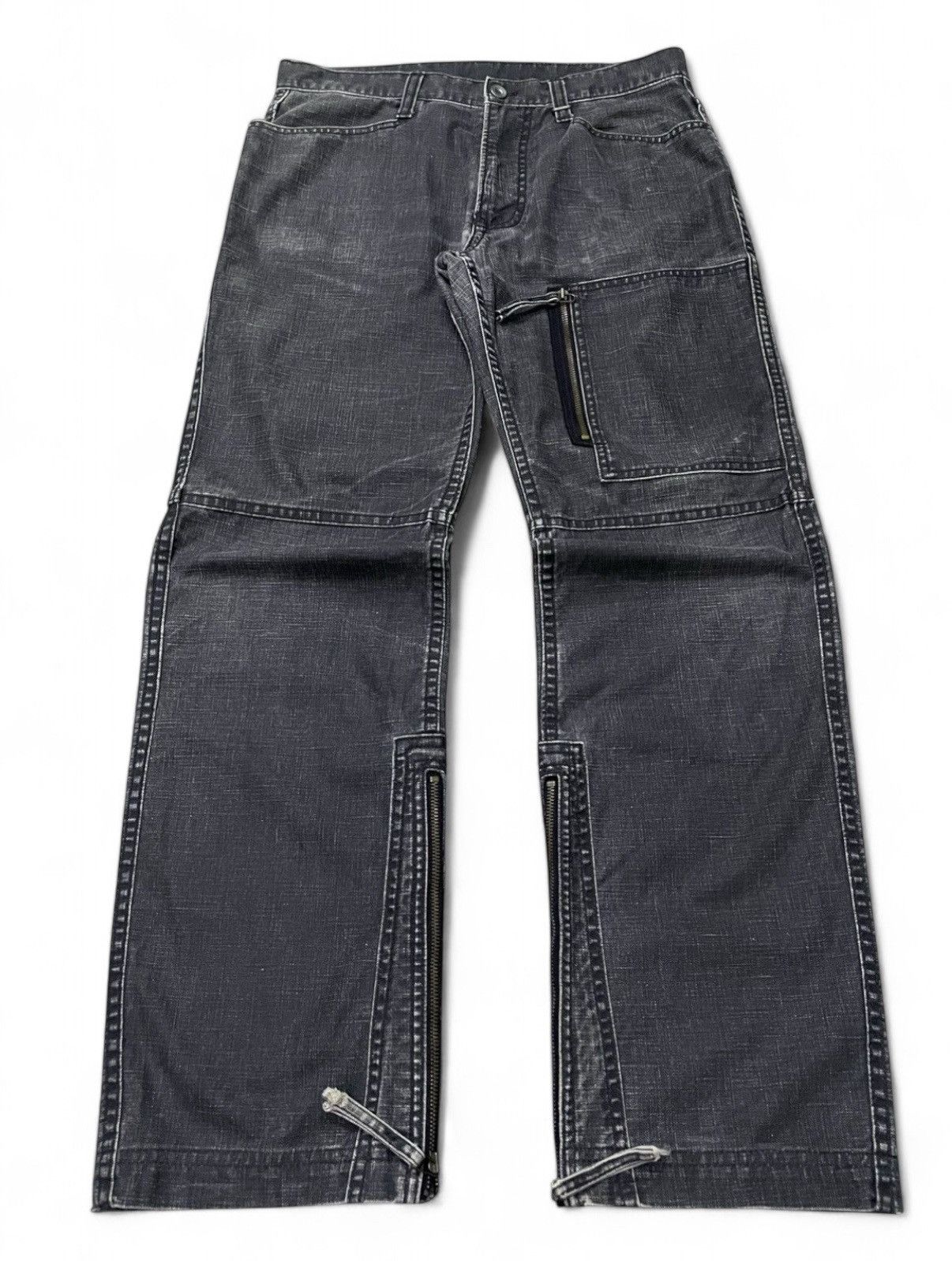 20471120 × Beauty Beast × Nicole Club Nicole Club For Men Japan Zip Up Ankle Flare Pants Size US 32 / EU 48 - 1 Thumbnail