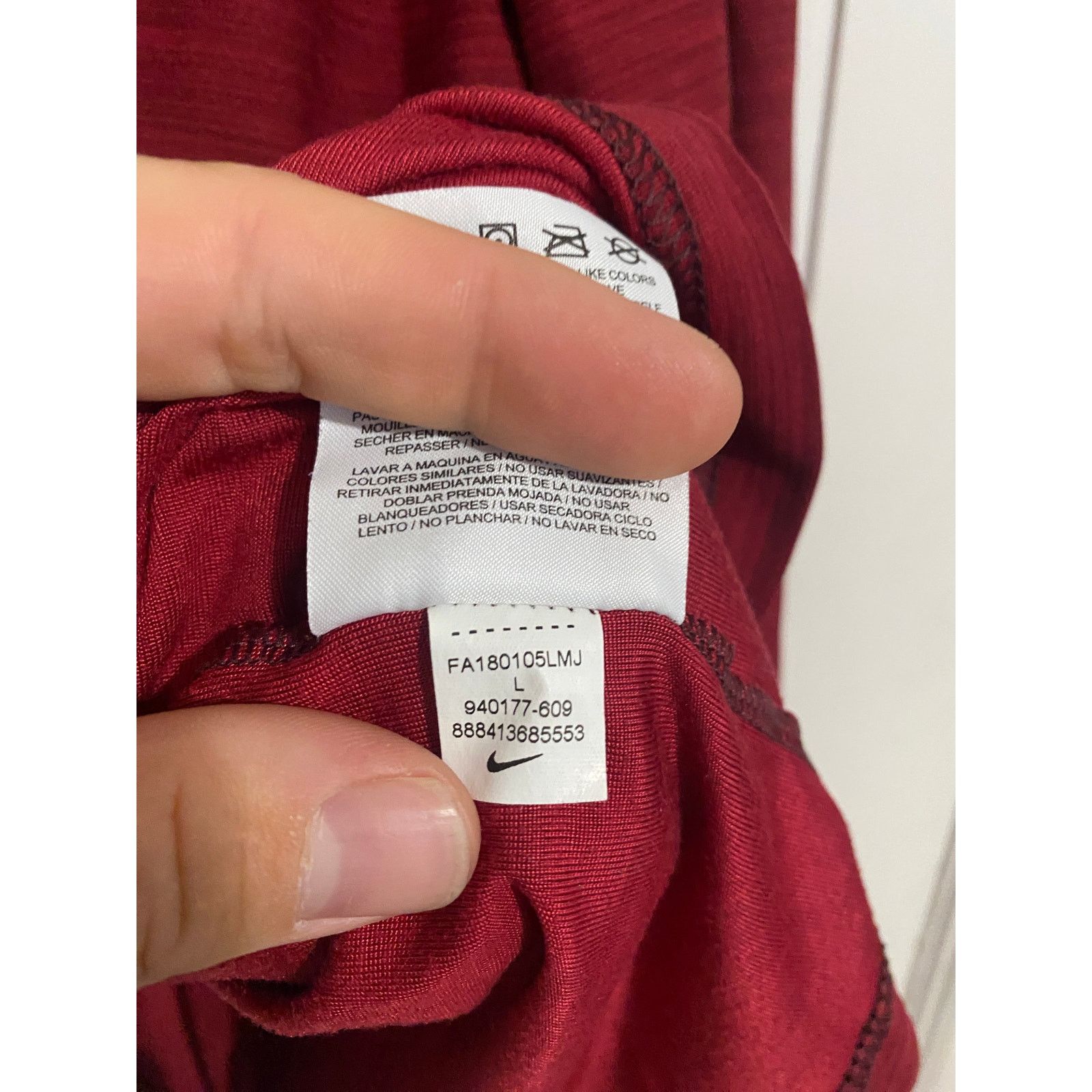 Nike Maroon and Black Nike Dri-Fit 1/4-Zip Men's Size Large Size US L / EU 52-54 / 3 - 6 Thumbnail