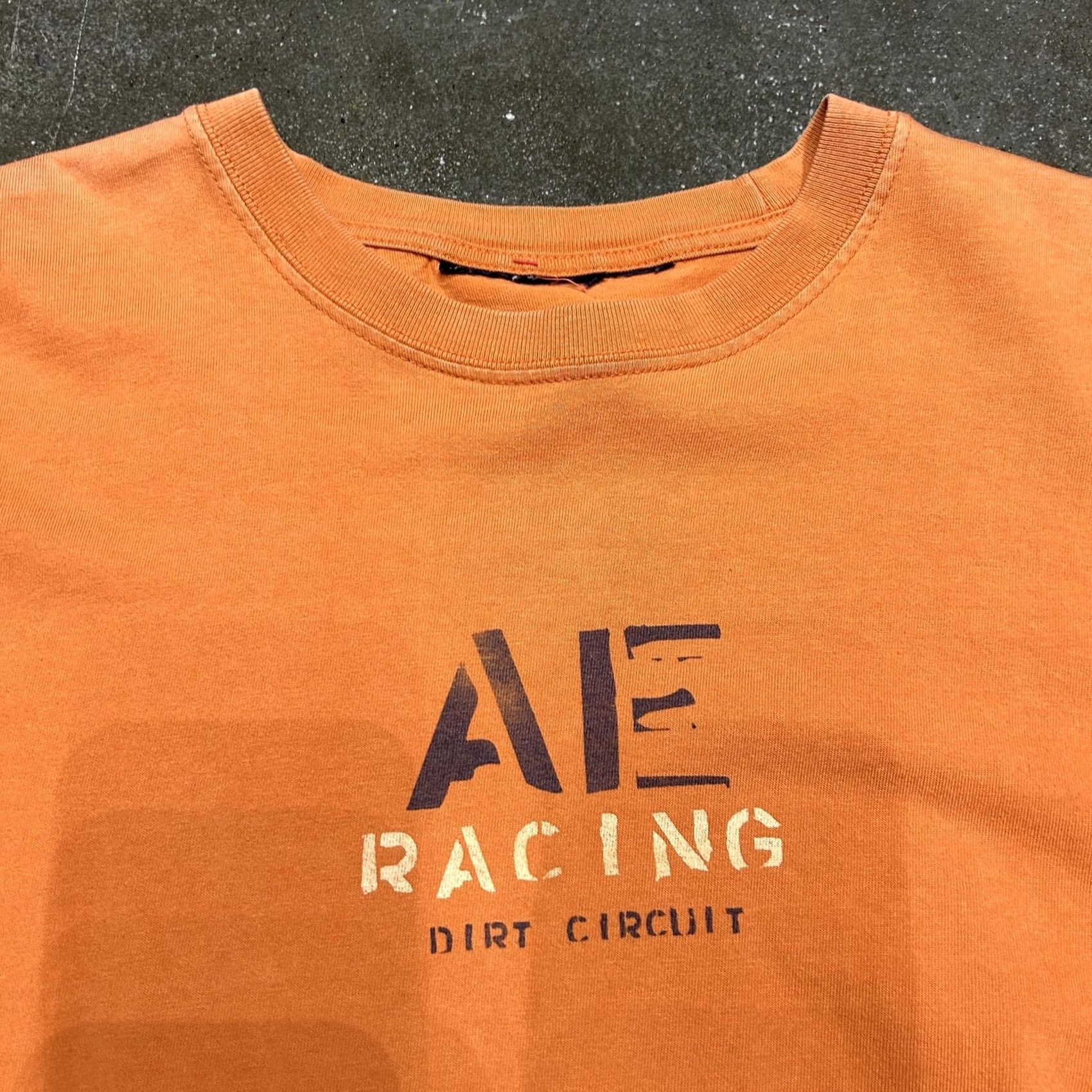 Vintage AE Racing Shirt Mens Medium Orange Dirt Circuit Graphic Motorsport Racing Tee Size US M / EU 48-50 / 2 - 2 Thumbnail