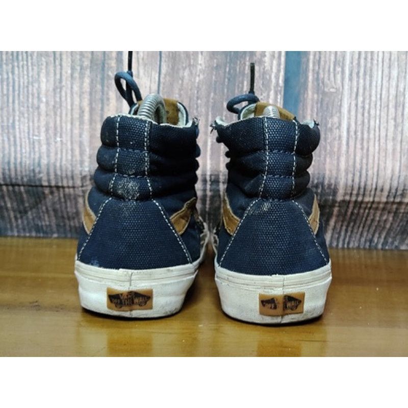 Vans Vans Sk8-Hi Unisex High Top Navy Blue Size M6.5 W8 Lace Up Size US 6.5 / EU 39-40 - 3 Thumbnail