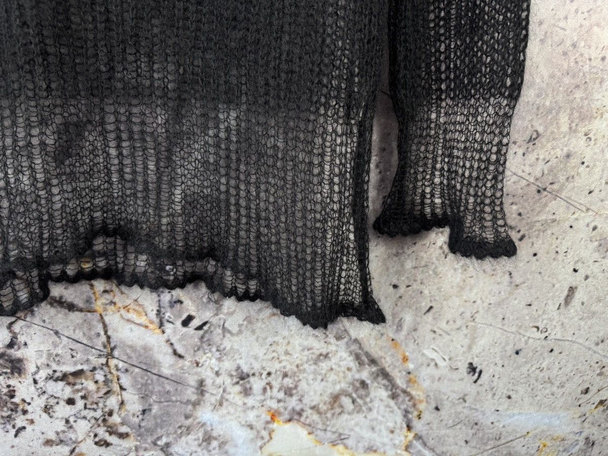 Diesel Black Gold Diesel Dress and Impress Distressed Black Knit Sweater SizeS Size US S / EU 44-46 / 1 - 6 Thumbnail