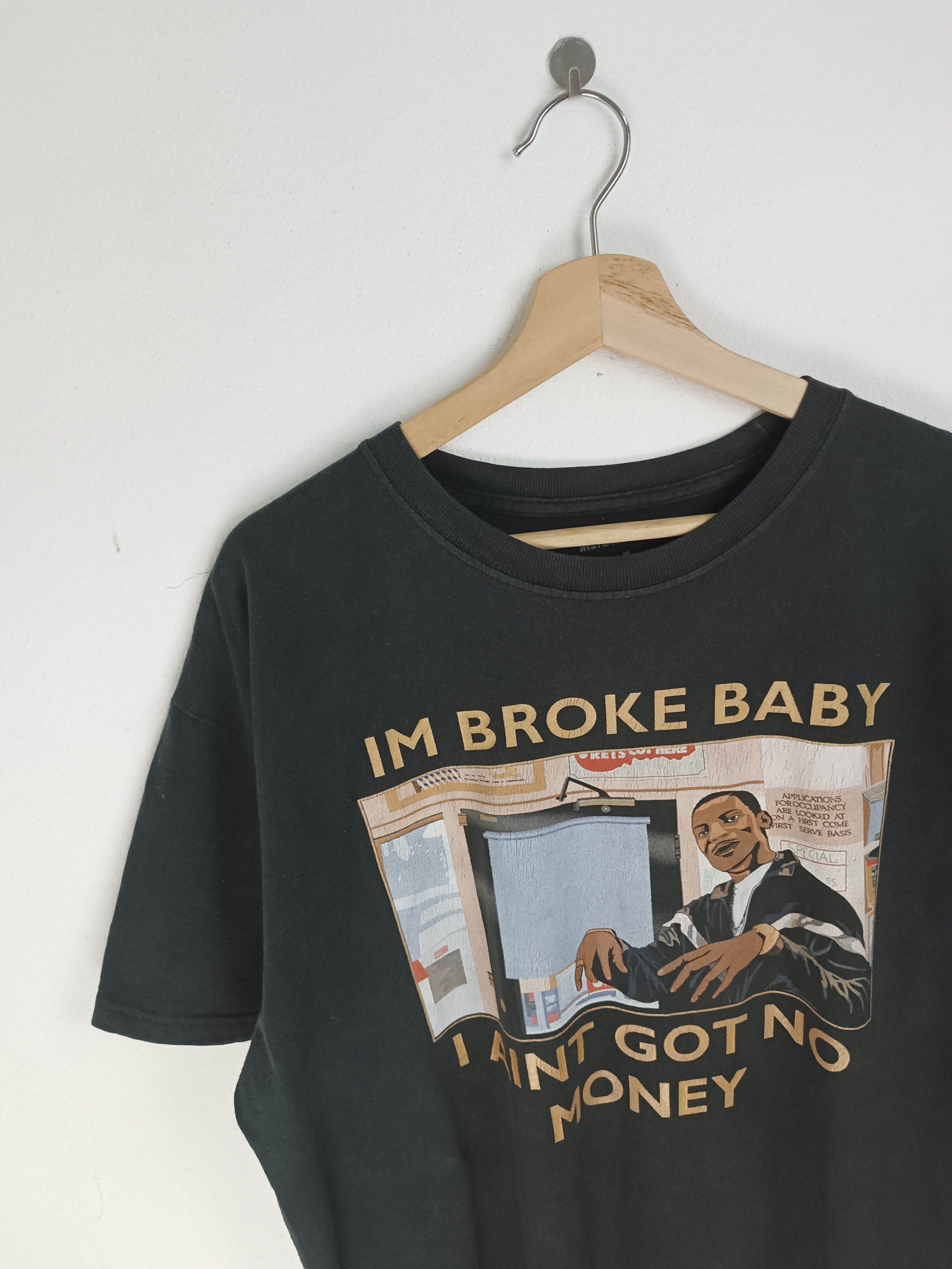 Vintage VINTAGE I'M BROKE BABY GTA SAN ANDREAS STYLE HUMOR FUNNY TEE Size US XL / EU 56 / 4 - 5 Thumbnail