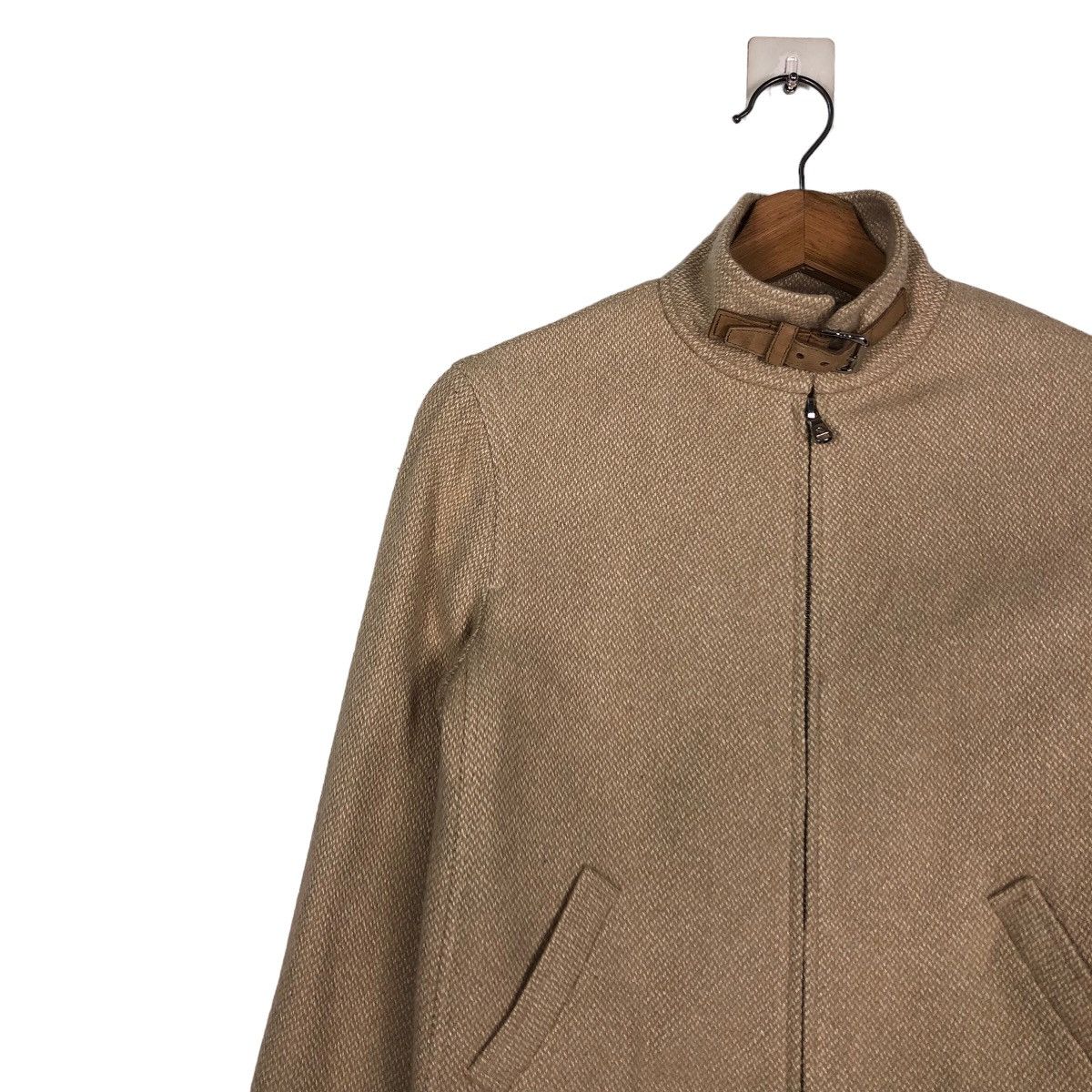 Japanese Brand Green Label Ralph Lauren Cropped Biker Jacket Leather Parts Size US XXS / EU 40 - 7 Thumbnail