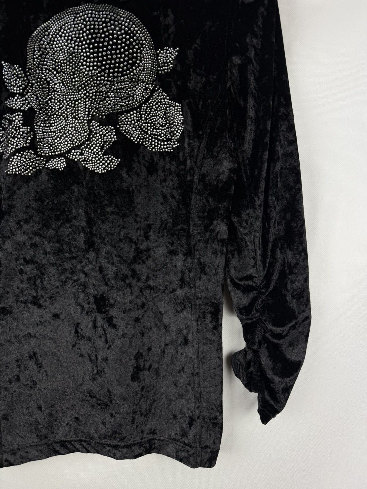 CIVARIZE × Japanese Brand Civarize Y2K Gothic Studded Velour Full Zip Track Top Jacket Size L / US 10 / IT 46 - 6 Thumbnail
