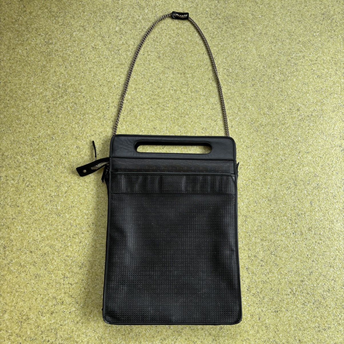 Dior × Hedi Slimane Strip SS04 Coated Canvas Chain Bag Size ONE SIZE - 4 Thumbnail