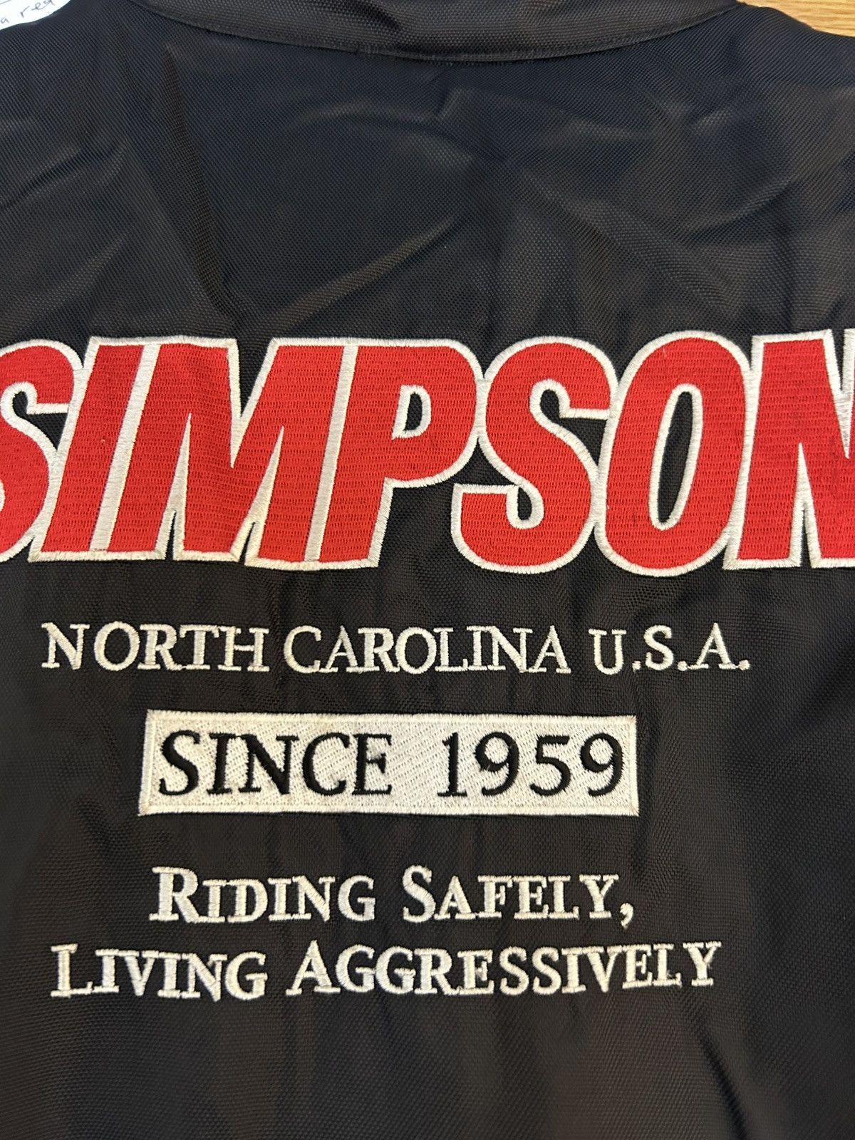 Vintage SIMPSON Girl Biker Vintage Racing Motorcycle jacket Size M / US 6-8 / IT 42-44 - 7 Thumbnail