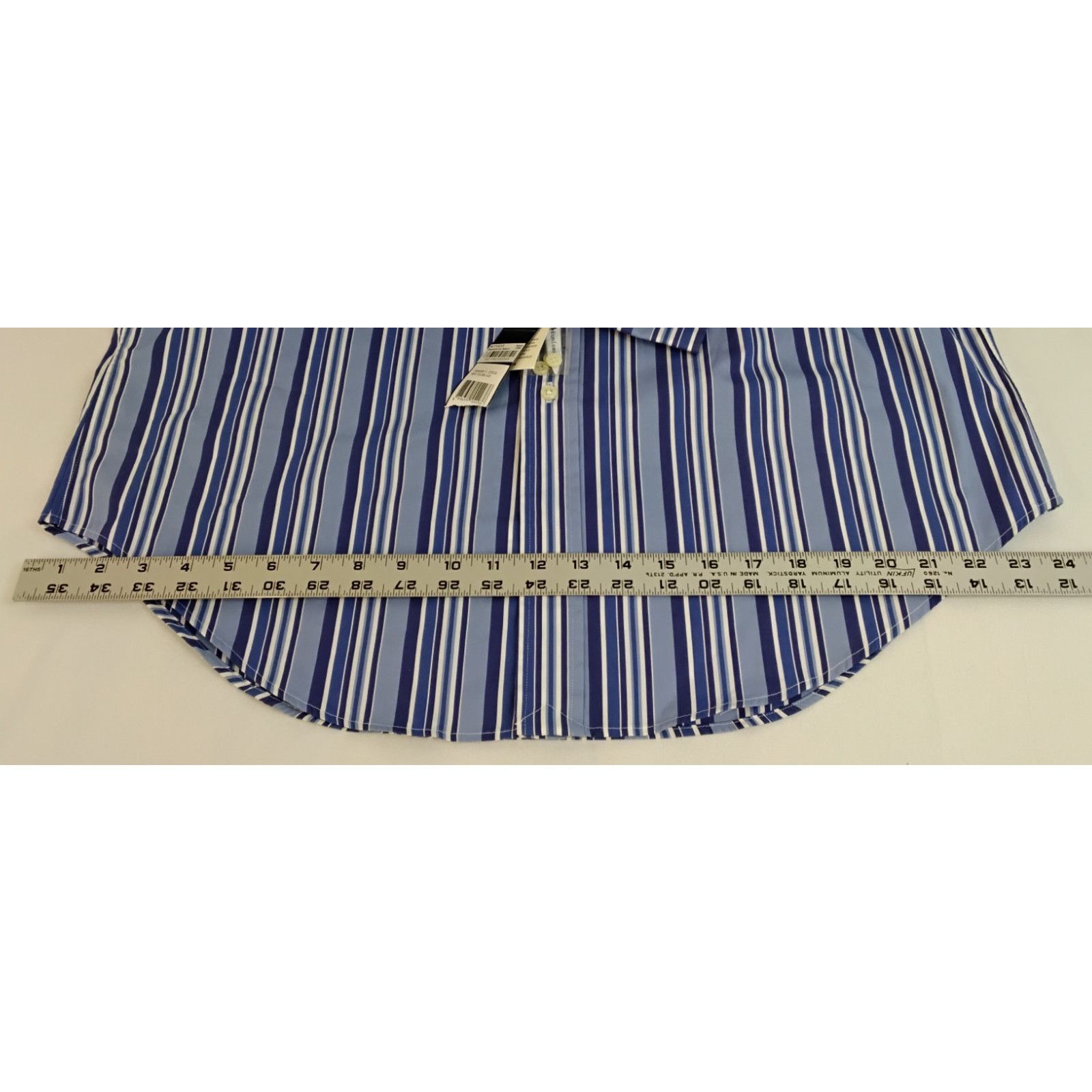 Polo Ralph Lauren Polo Ralph Lauren Dress Shirt Men L Blue Striped VTG 90s NWT Size US L / EU 52-54 / 3 - 16 Thumbnail
