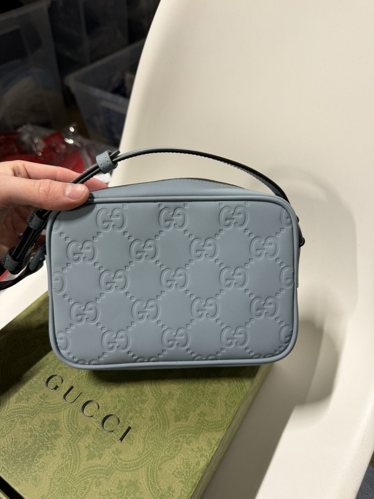 Gucci Gucci GG Rubber-Effect Messenger Bag NEW 1600$ Size ONE SIZE - 5 Thumbnail