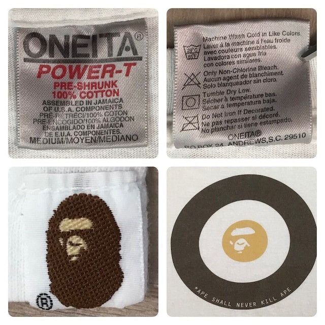 Bape × Nigo 🔥Vintage🔥 BAPE Oneita Body Target Logo T-shirt NIGO APE Size US M / EU 48-50 / 2 - 5 Thumbnail