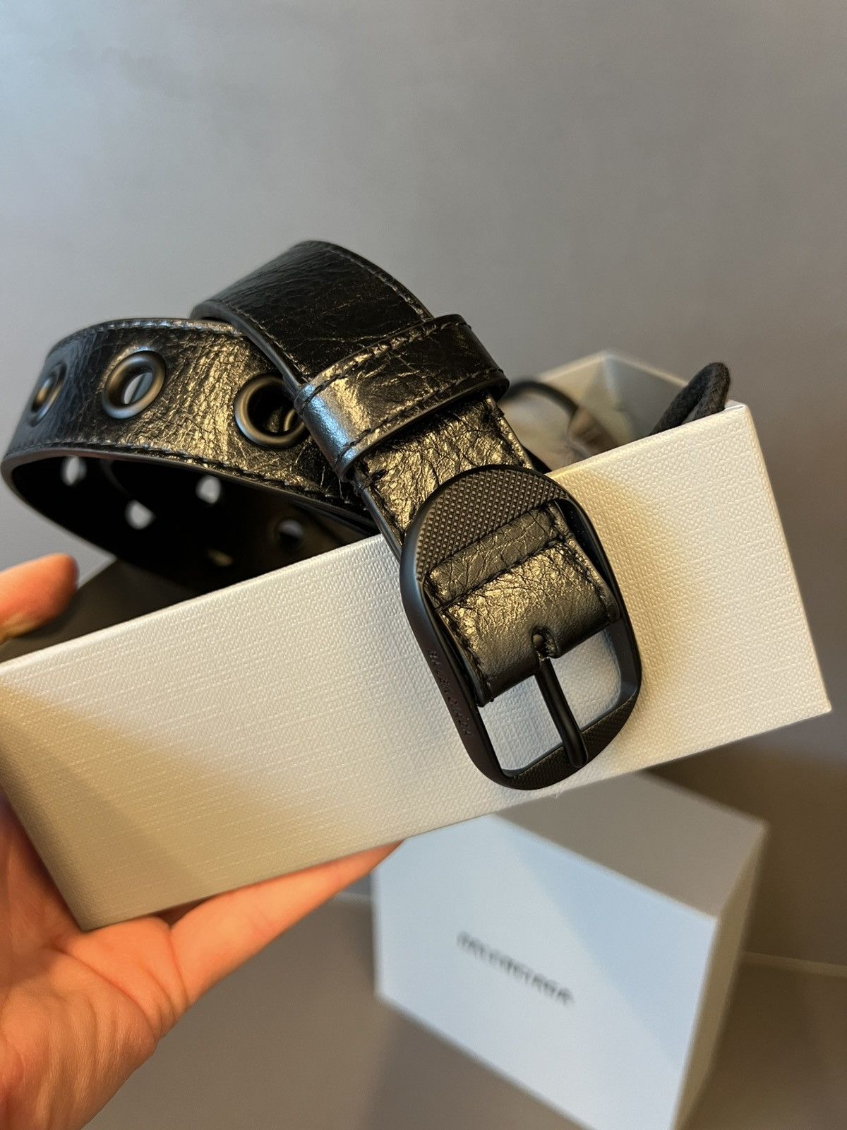 Balenciaga Le Cagole Leather Belt - SIZE 95 Size ONE SIZE - 2 Thumbnail