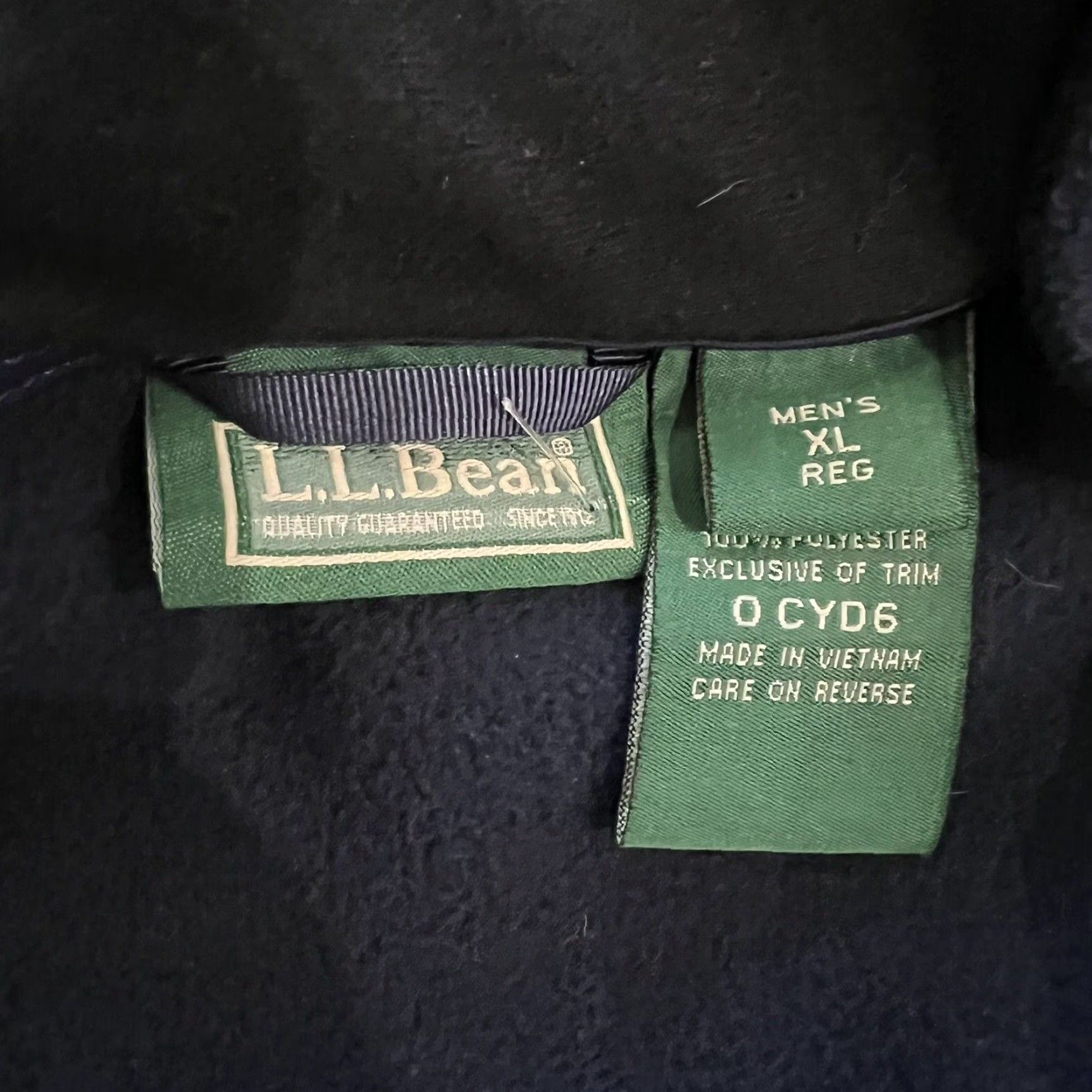 Vintage L.L. Bean Windbreaker Jacket Men XL Blue Fleece Lined 2-in-1 Outdoor Outerwear Size US XL / EU 56 / 4 - 3 Thumbnail