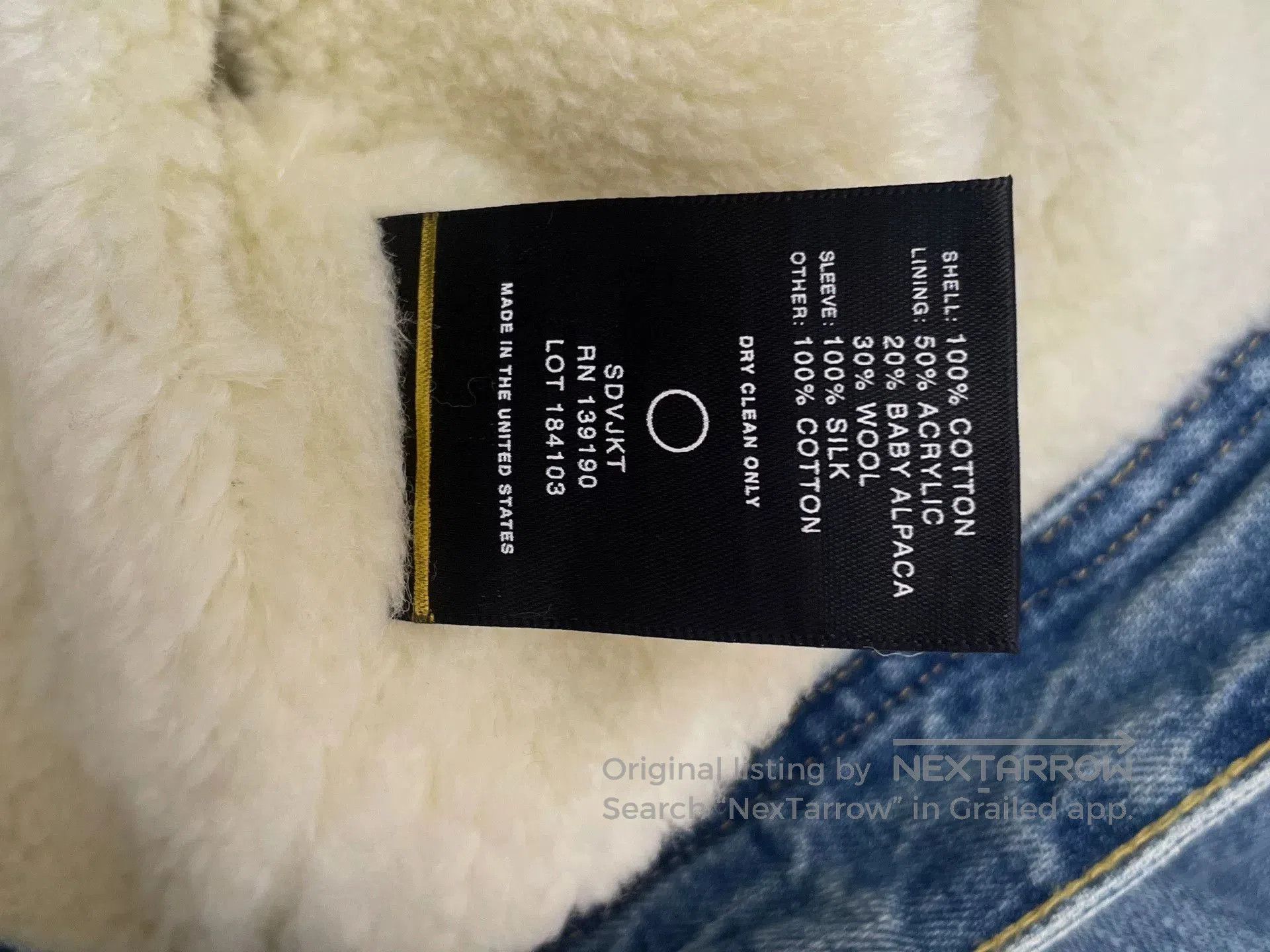 Fear of God Fear of God 5th Season Sherpa Denim Jacket. Size US M / EU 48-50 / 2 - 5 Thumbnail