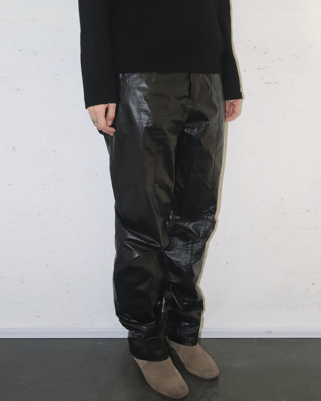 Isabel Marant Isabel Marant Paneled Coated Straight Leg Pants Size 25" / US 0 / IT 36 - 3 Thumbnail
