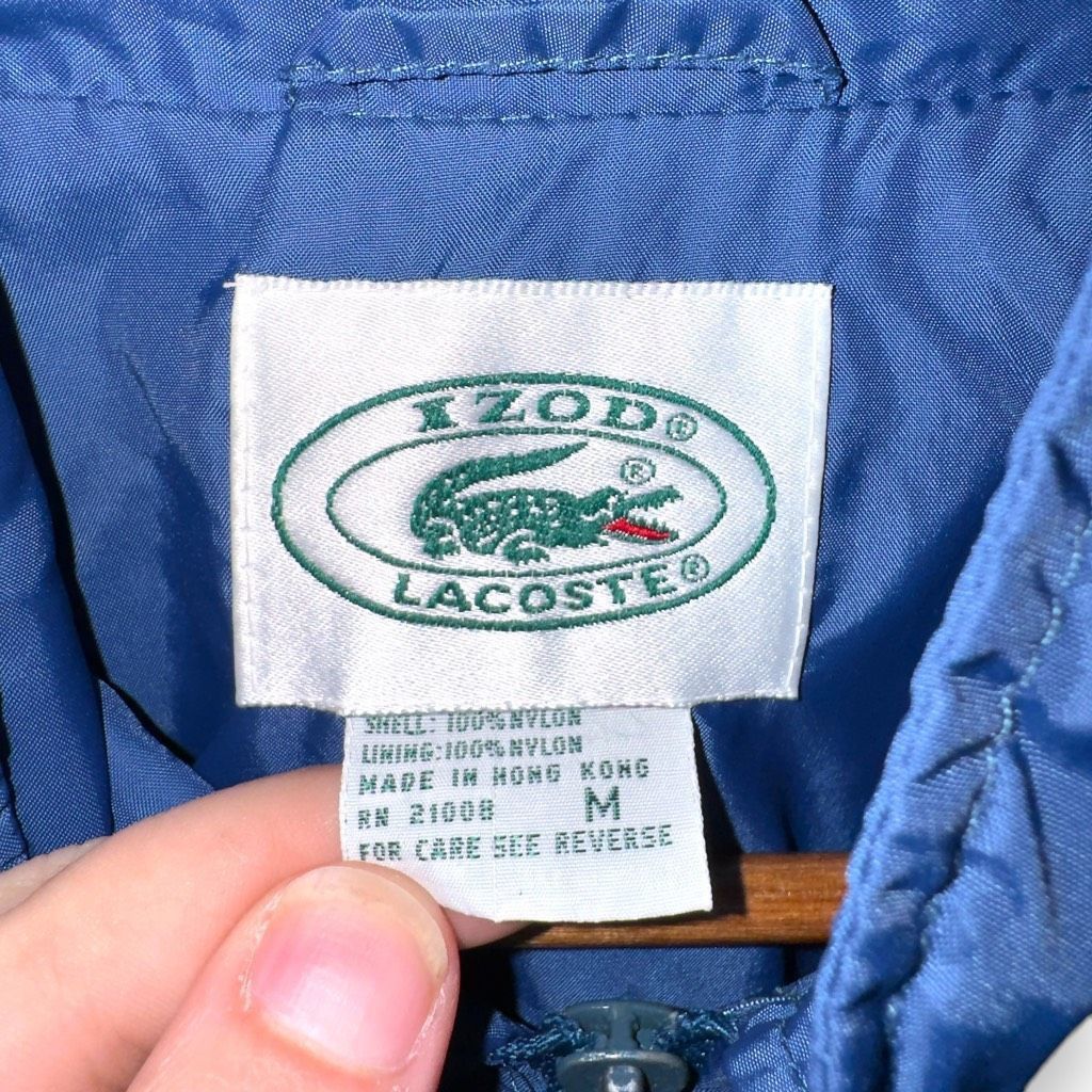 Lacoste 80s Lacoste Vintage Nylon Hooded Track Jacket Size M Size US M / EU 48-50 / 2 - 2 Thumbnail