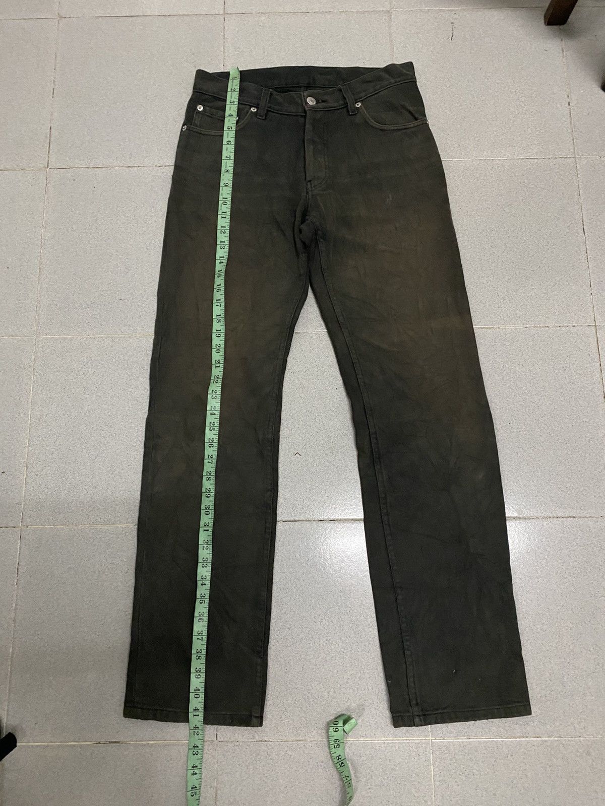Helmut Lang black sunfaded 1998 helmut lang denim Size US 30 / EU 46 - 14 Thumbnail