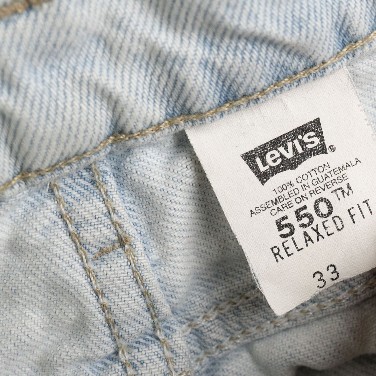 Levi's Vintage 1994 Levi's 550 Orange Tab Made in Guatemala Size US 33 - 4 Thumbnail