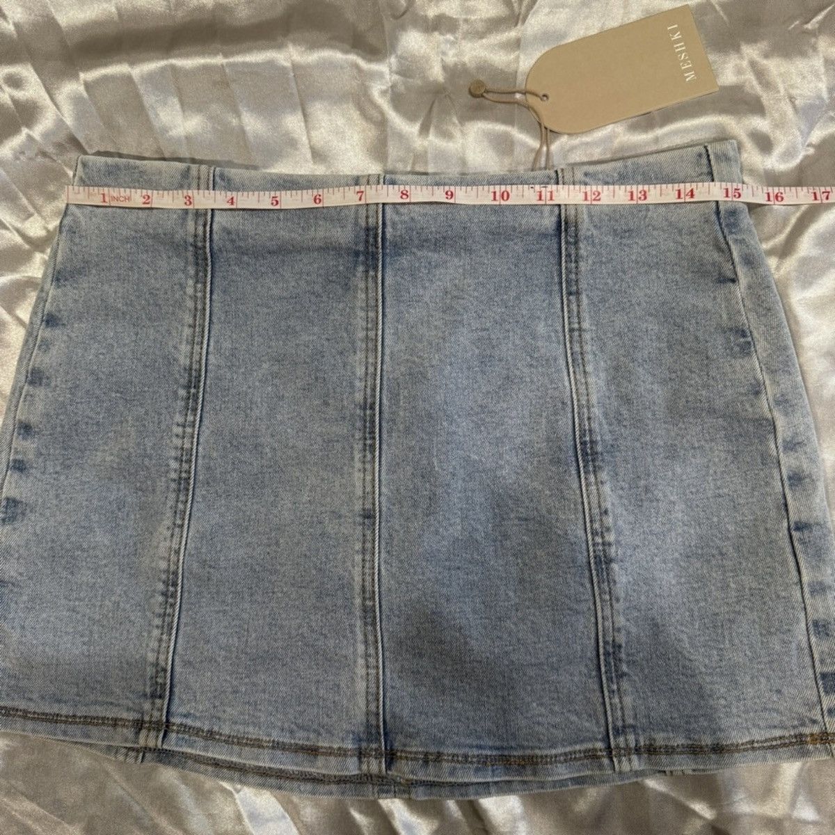 Other Meshki Hollis Denim Mini Skirt Size 28" / US 6 / IT 42 - 7 Thumbnail