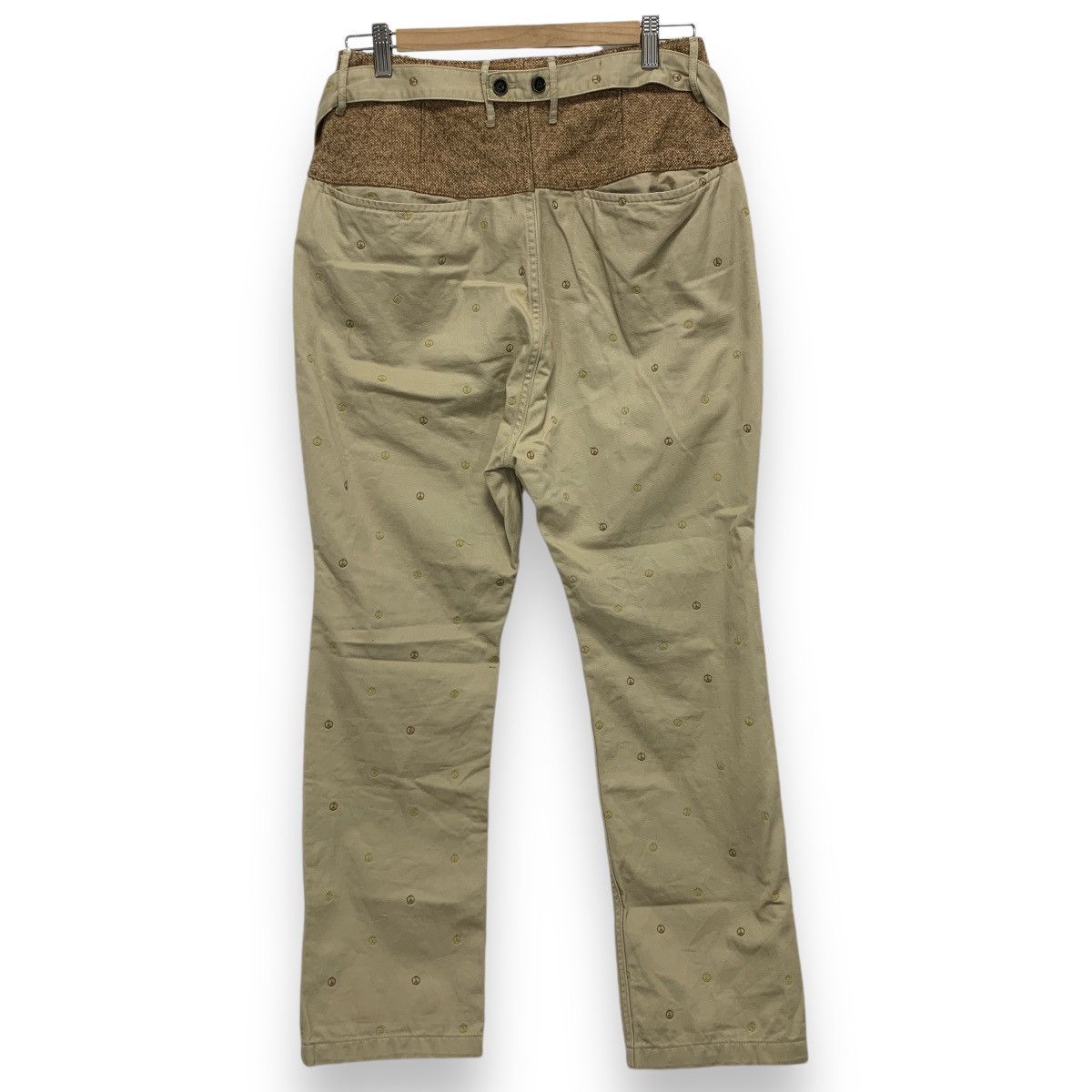 Kapital NO TARIFFS! Kapital Peace Logo Embroidery Pierro Pants Size US 29 - 2 Thumbnail