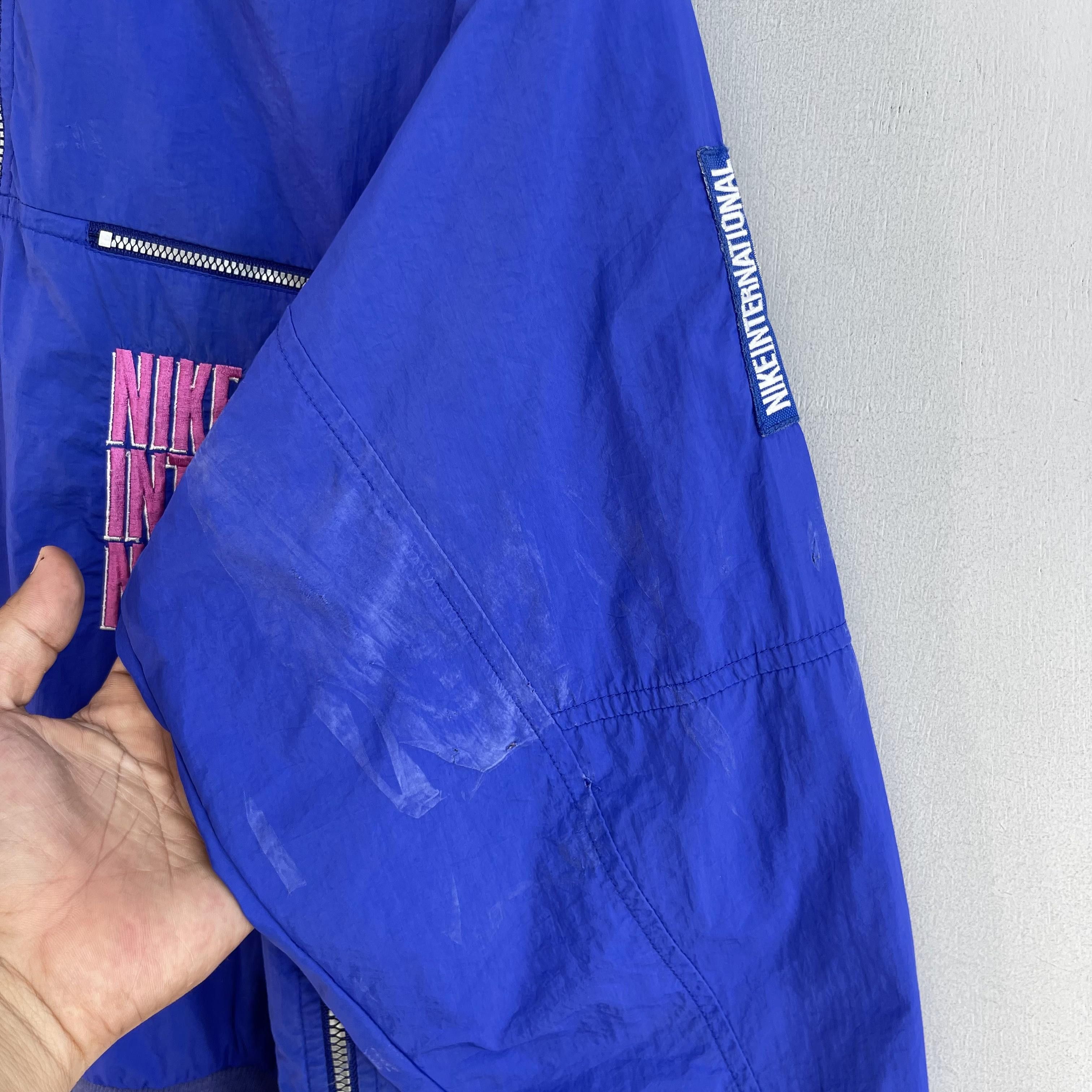 Nike × Vintage Vintage 90's NIKE International Half Zipper Pullover Jacket Size US S / EU 44-46 / 1 - 4 Thumbnail