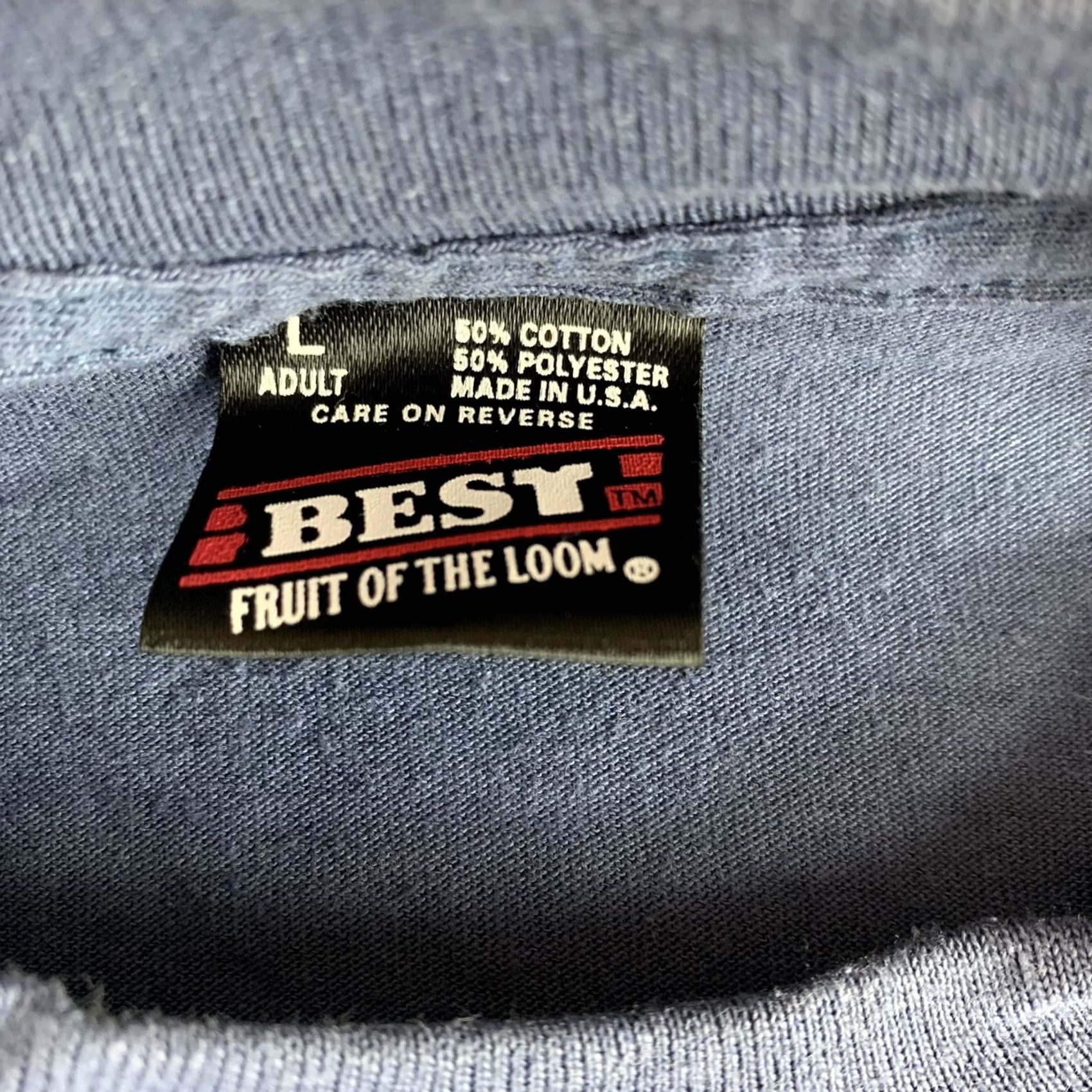 Vintage VINTAGE AMERICAN HERITAGE T-SHIRT IOWA BEST FOTL Men M/L USA Made Blue Single Stitch Shirt Mens Blue Iowa 90s Size US L / EU 52-54 / 3 - 3 Thumbnail