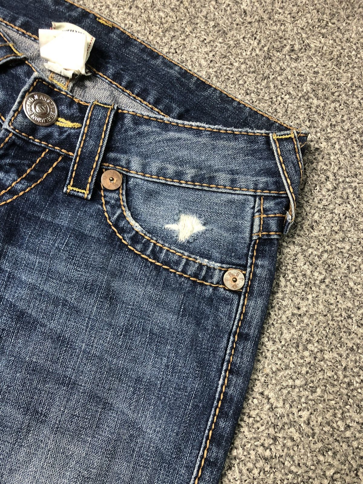 Japanese Brand × True Religion × Vintage Vintage Faded Blue True Religion Ella Rainbow Flare Jeans Size 30" / US 8 / IT 44 - 14 Thumbnail