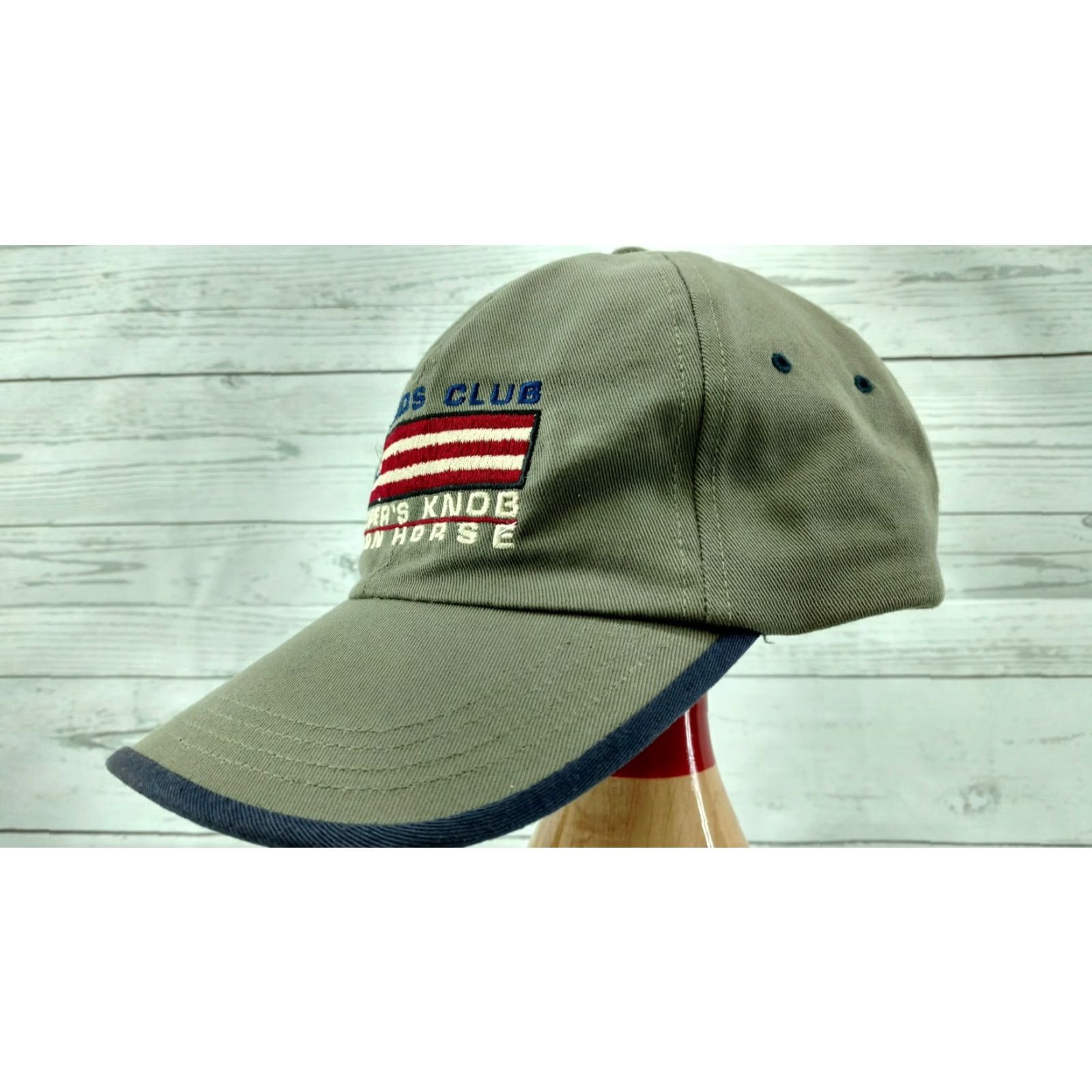 Vintage Legends Club Roper's Knob Iron Horse Hat Cap Golf 36 Holes Adjustable Strapback Green Size ONE SIZE - 3 Thumbnail