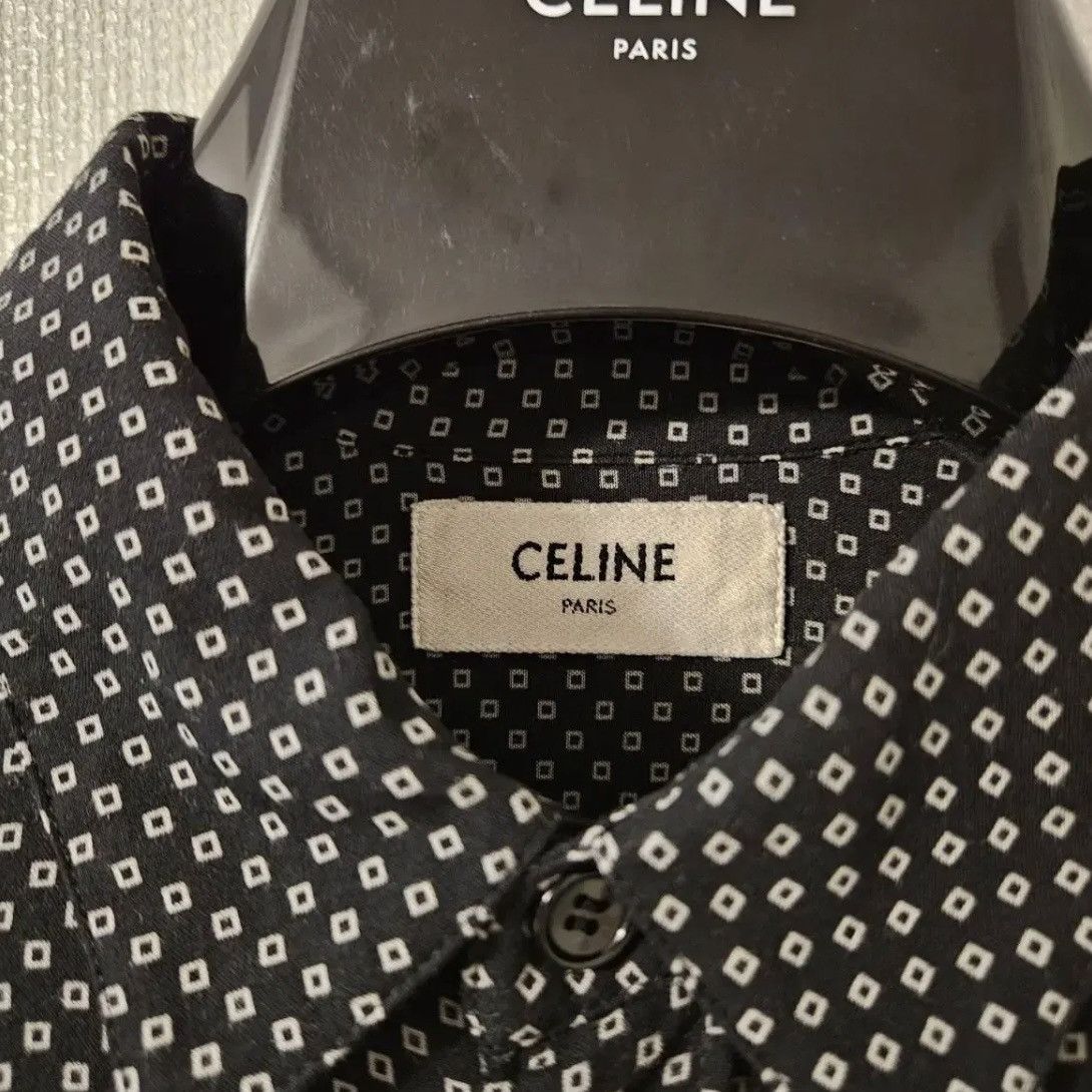 Celine Celine Hedi Slimane Square Dot Viscose Shirts Size US S / EU 44-46 / 1 - 5 Thumbnail