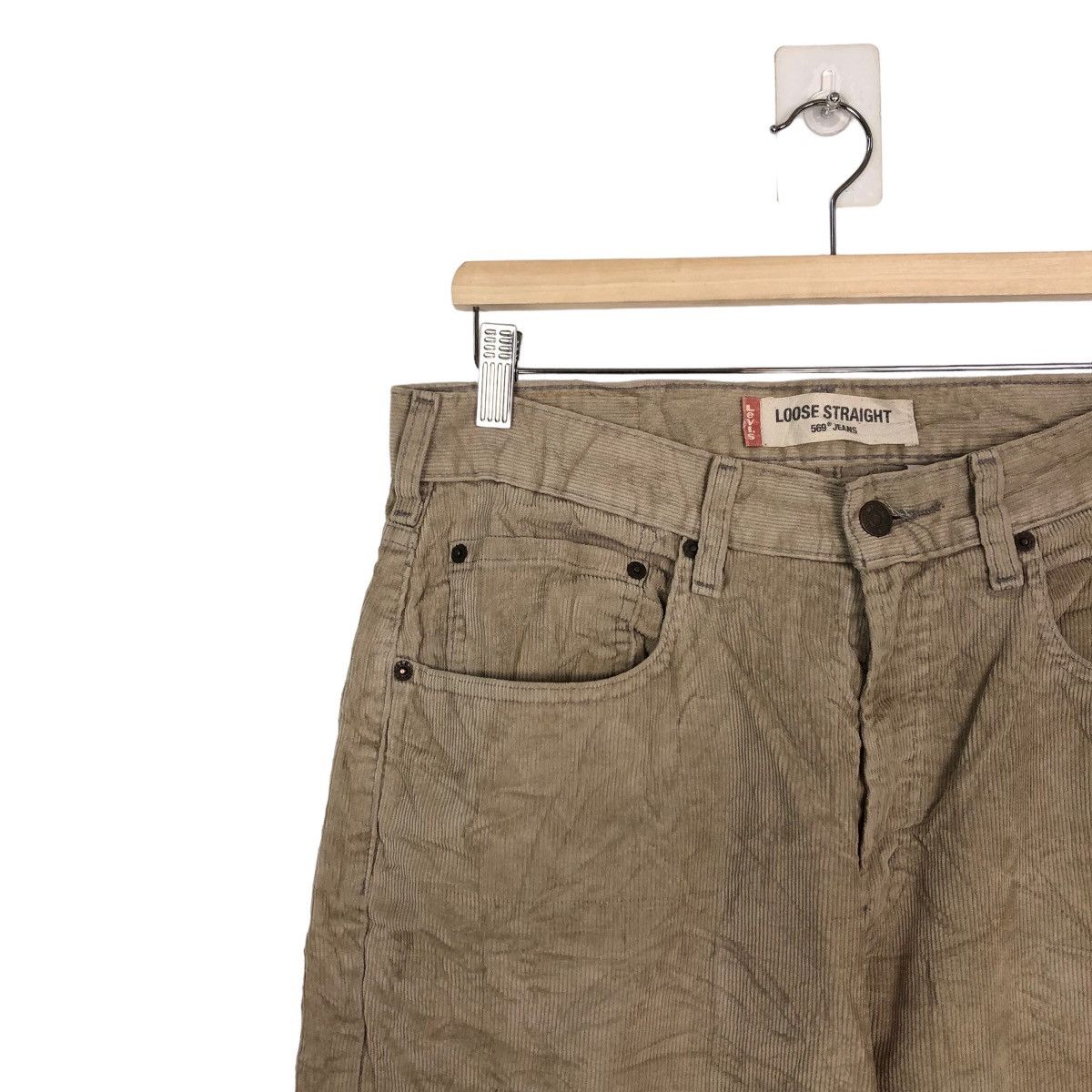 Levi's VINTAGE CORDUROY PANTS LEVI’S LOOSE STRAIGHT 569 JEANS Size US 31 - 5 Thumbnail