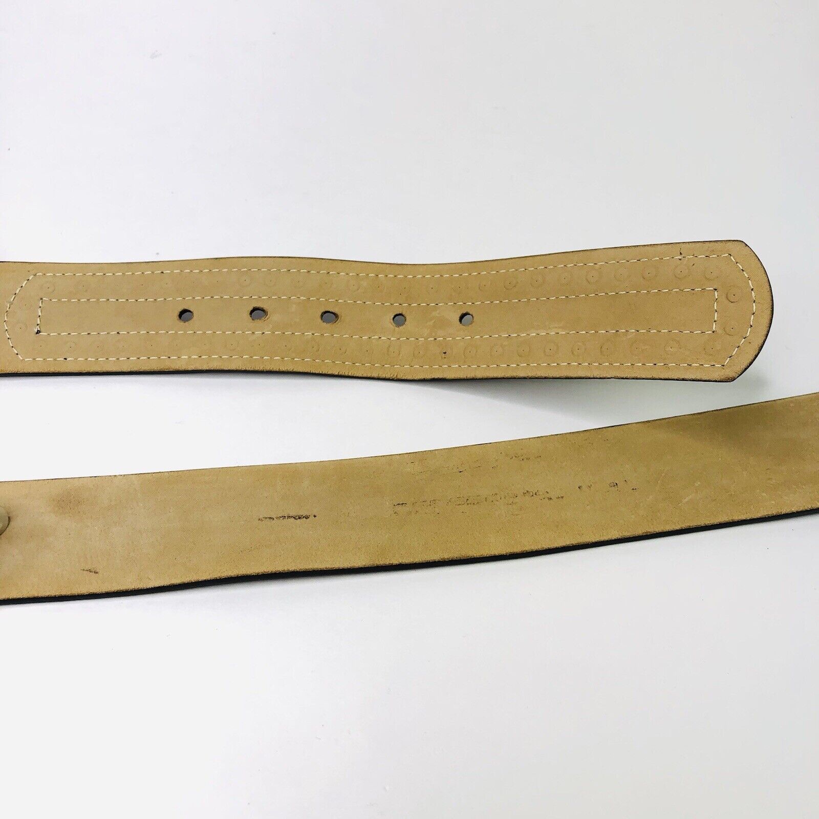 Other STREETS AHEAD Leather Studded Jean Belt Sz M Horseshoe Head Size ONE SIZE - 4 Thumbnail