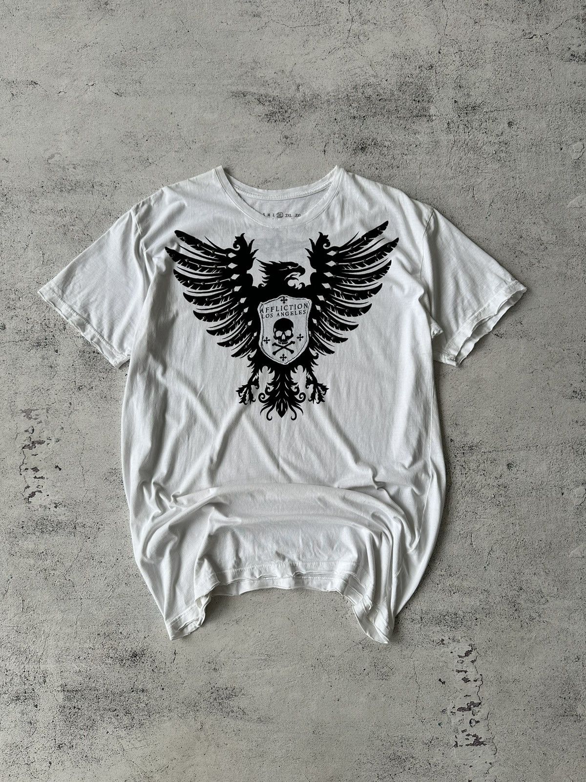 Affliction × Japanese Brand Crazy Vintage Y2K Affliction T Shirt Grunge Size US XL / EU 56 / 4 - 1 Thumbnail