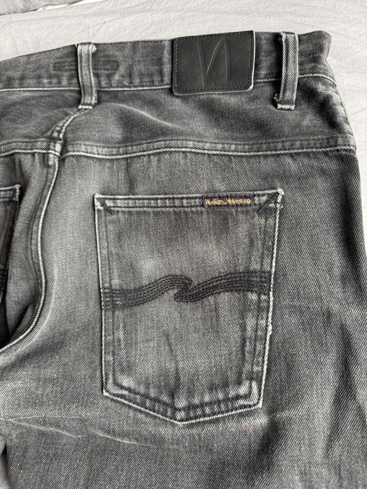 Nudie Jeans NUDIE JEANS DRY BLK SELVAGE THIN FINN DENIM JEANS BEAUTIFUL Size US 33 - 3 Thumbnail
