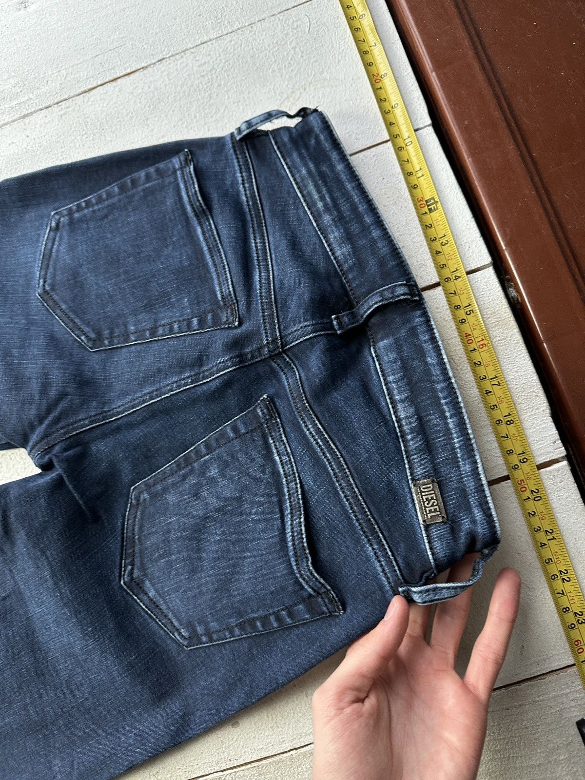 Diesel 🚨 DIESEL AVANT GARDE GOTHIC WOMEN JEANS LOGO IFSIXWASNINE Size 24" / US 00 / IT 34 - 9 Thumbnail