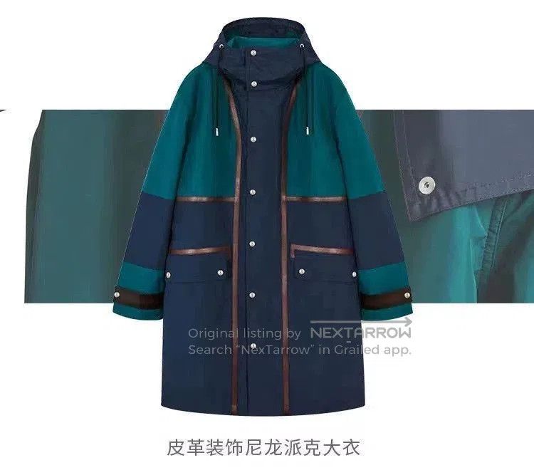 Berluti Multi-Color Long Hooded Coat Size S. Size US S / EU 44-46 / 1 - 8 Thumbnail