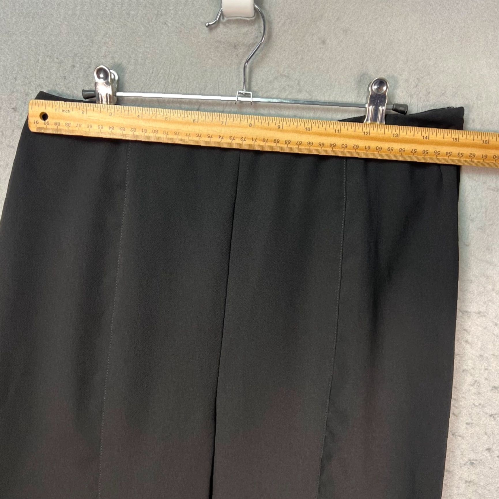 Anthropologie Anthropologie Womens 10 Black High-Low Flared Wide-Leg Trousers Pants Womens Black Flared Wide-Leg Pants 10 Size 32" / US 10 / IT 46 - 5 Thumbnail