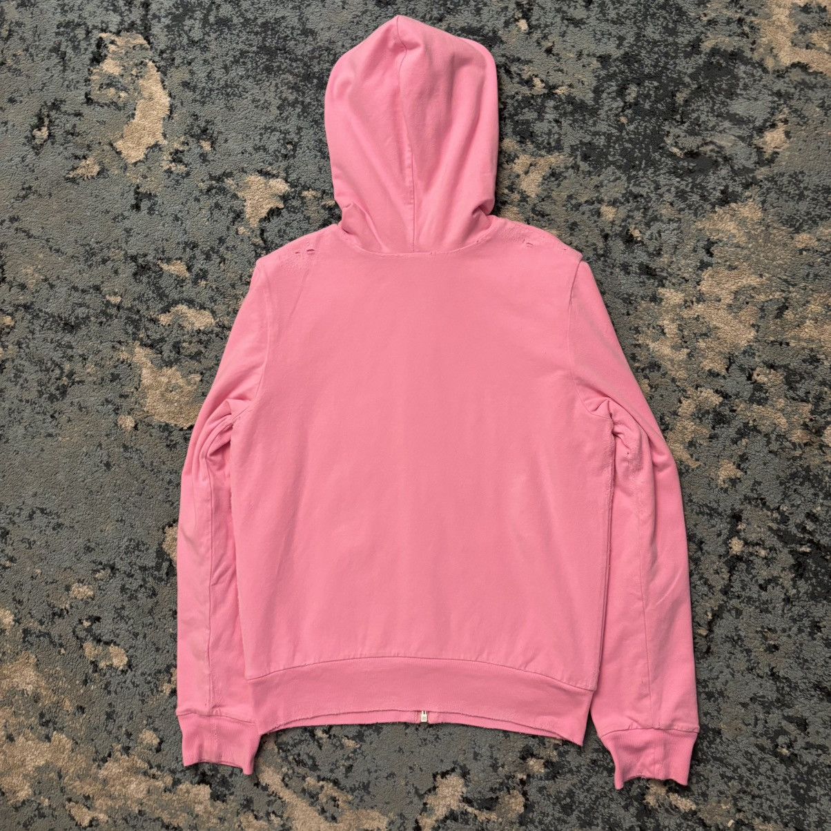 Balenciaga Balenciaga No Logo Pink Distressed Hoodie Size XS Brand New Size US XS / EU 42 / 0 - 2 Thumbnail