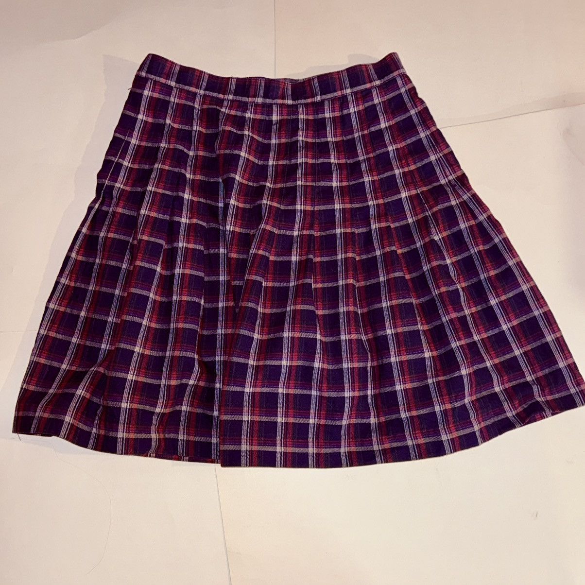 Other Vintage 80s Palmetto’s Plaid Pleated Mini Skirt Size 25" / US 0 / IT 36 - 1 Thumbnail