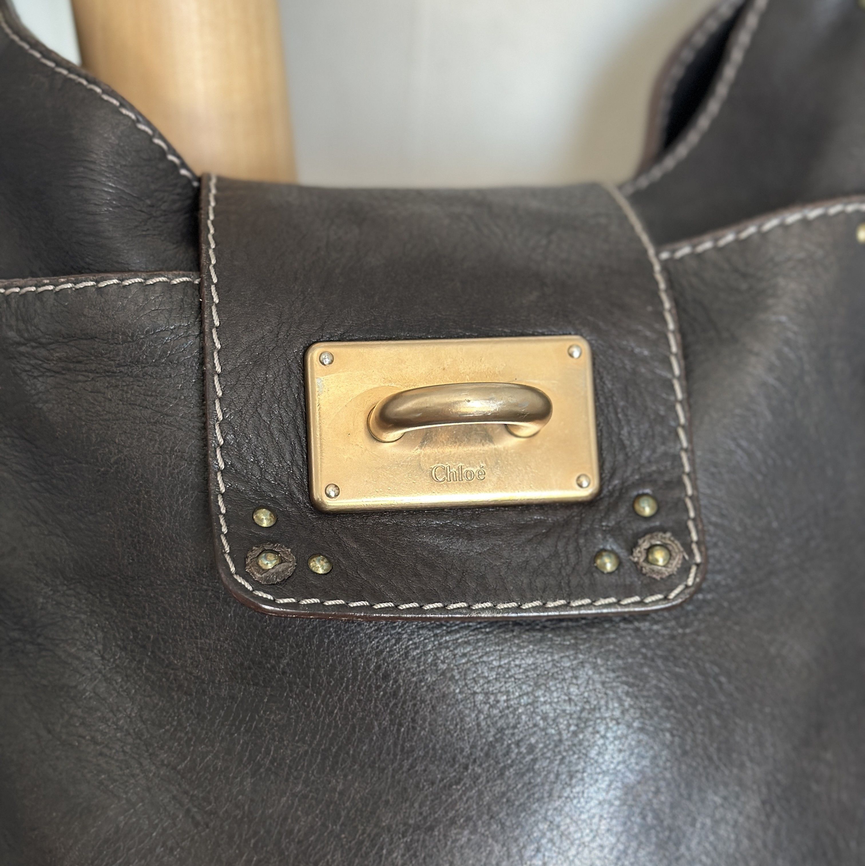 Chloe Chloe Pebbled Leather Paddington Hobo 02-07-53 Made In Italy Size ONE SIZE - 5 Thumbnail