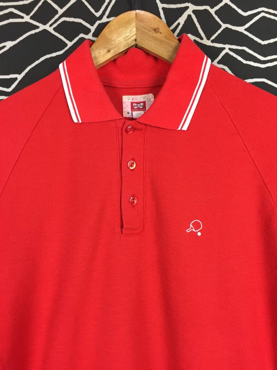 Vintage Vtg 70s 80s Butterfly Tamasu Tokyo Table Tennis Polo Shirt Size US S / EU 44-46 / 1 - 3 Thumbnail
