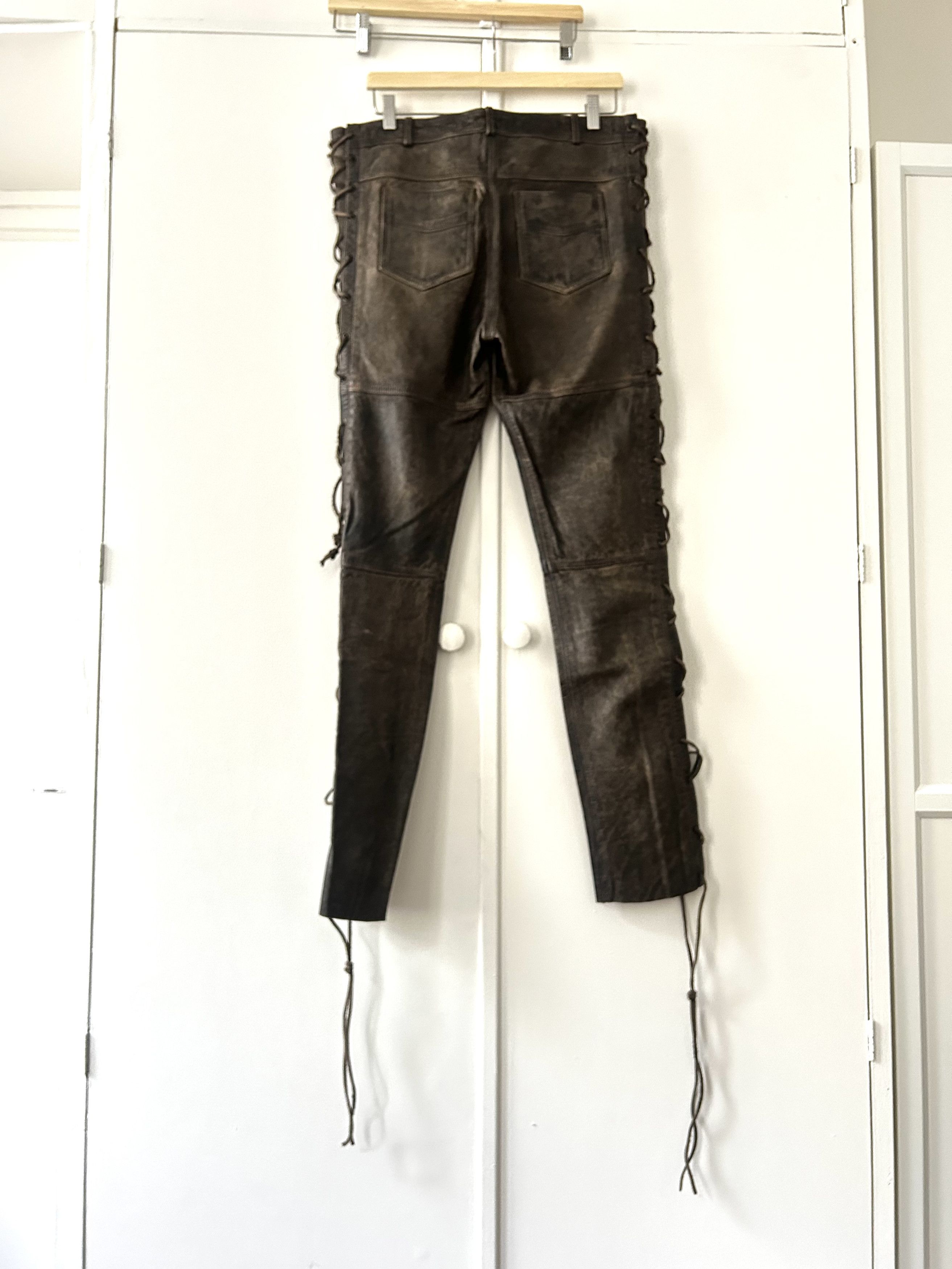 Faith Connexion Faith Connexion Leather laced pants Size US 34 / EU 50 - 2 Thumbnail