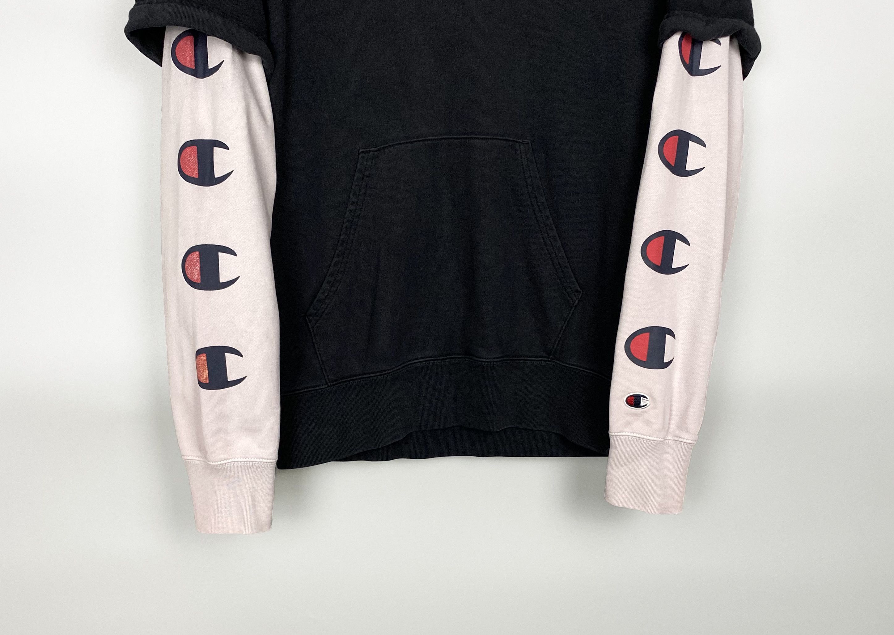 Champion multi logo hoodie online