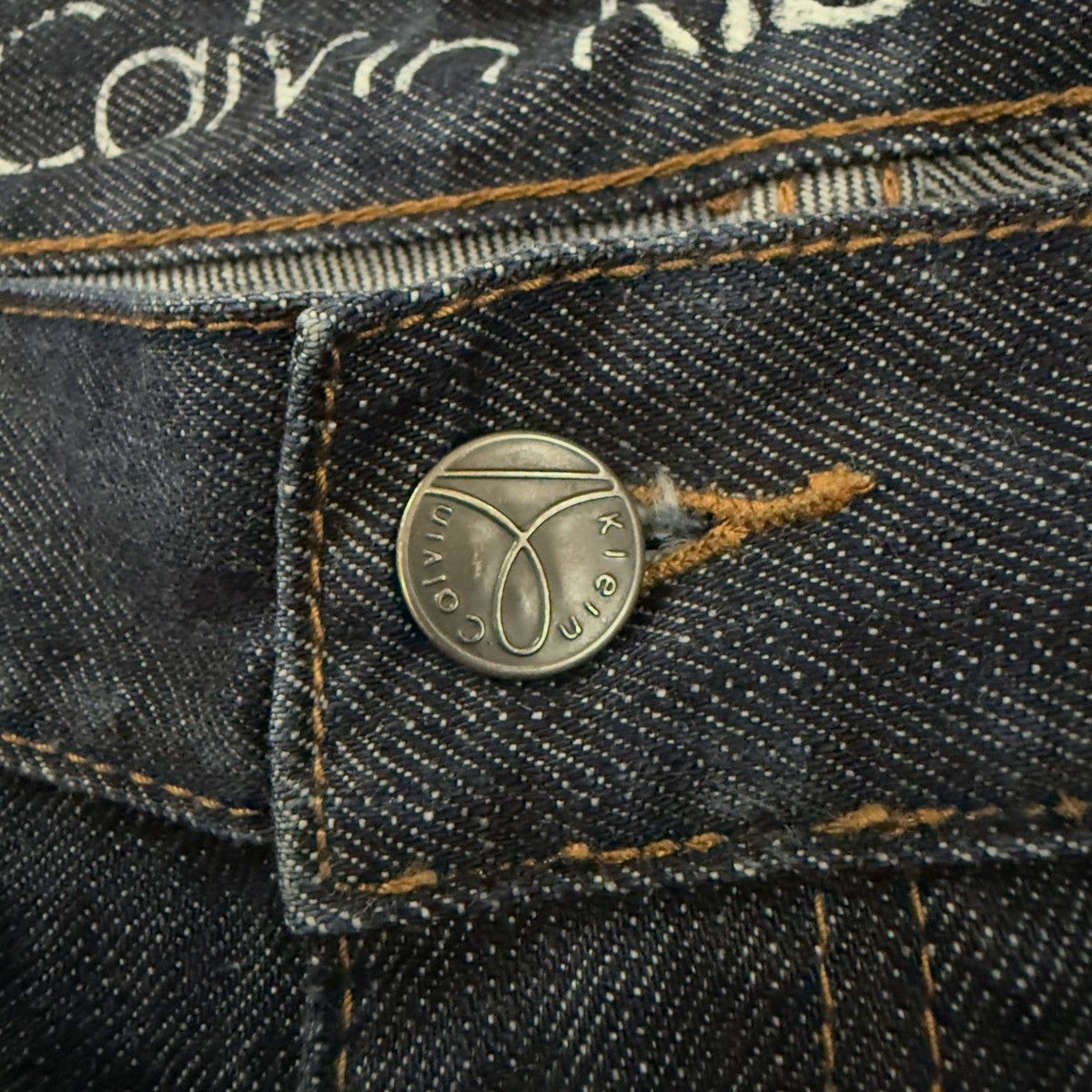 Calvin Klein Vintage Y2K Baggy Flared Asap Denim Size US 36 / EU 52 - 7 Thumbnail