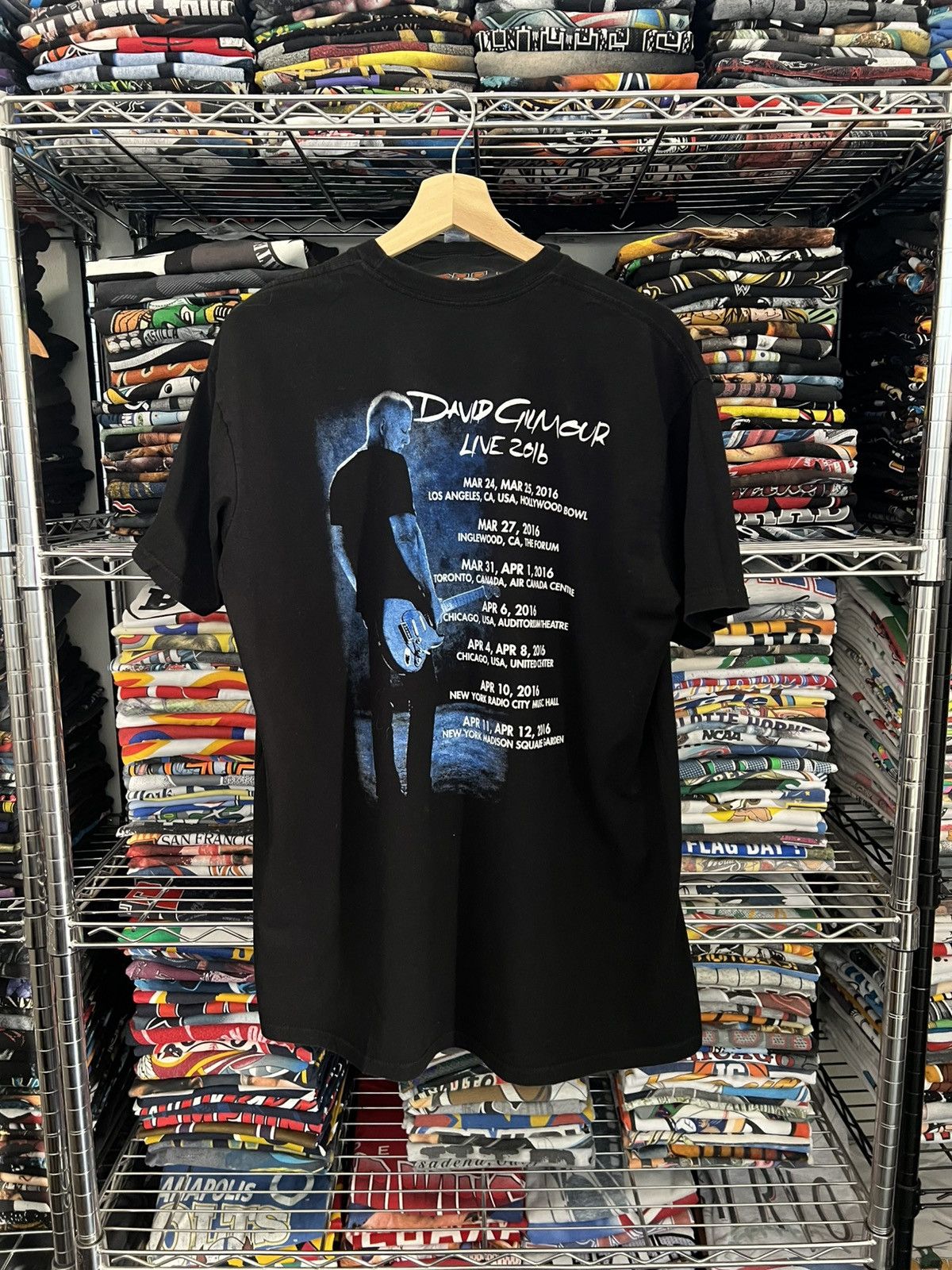 Band Tees 2016 David Gilmour Rattle that Lock Tour Voice Pink Floyd Size US XL / EU 56 / 4 - 2 Thumbnail